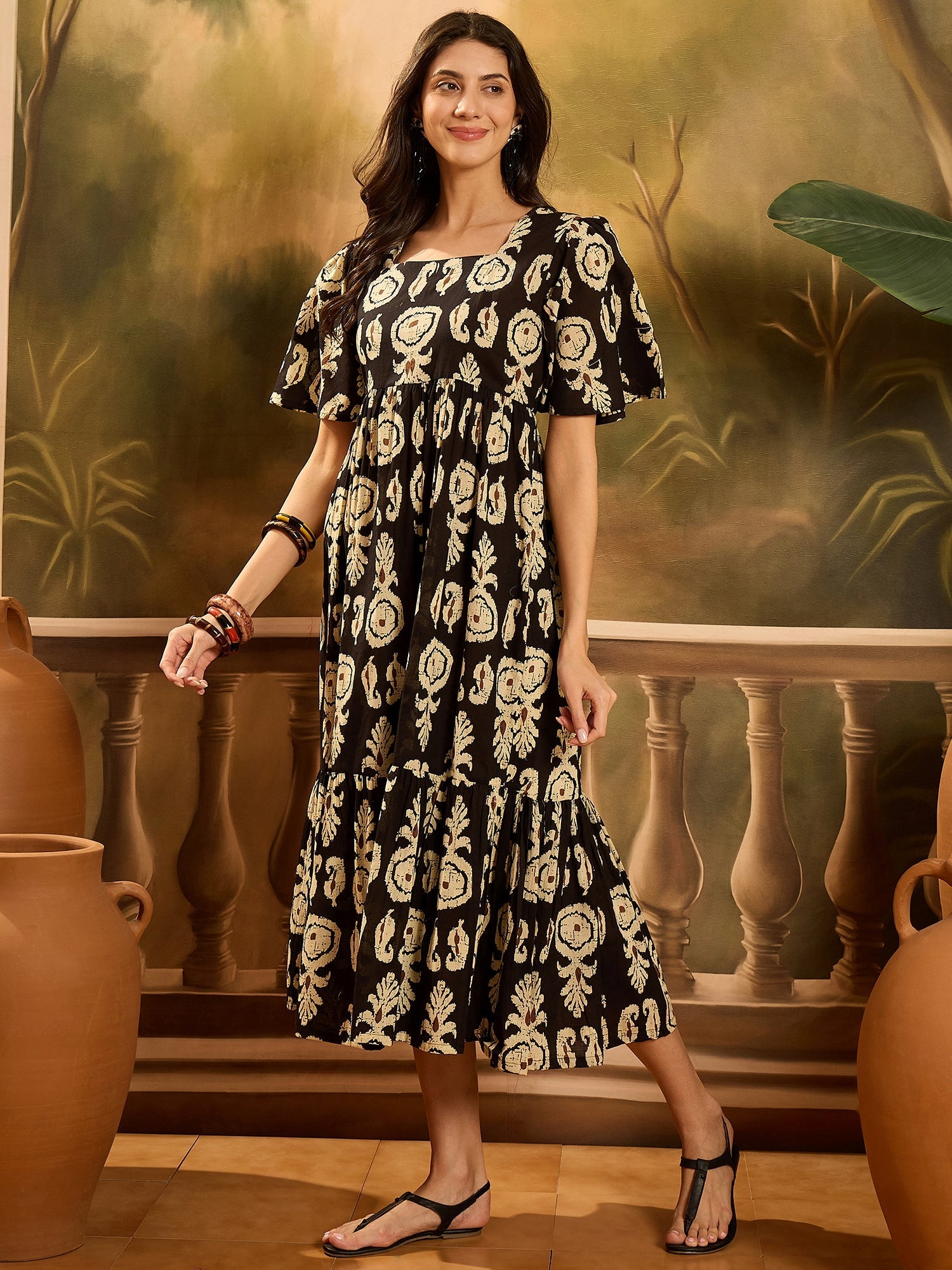 women's Black cotton dress S / Black | Trendia Global women's Black cotton dress S / Black | Trendia Global