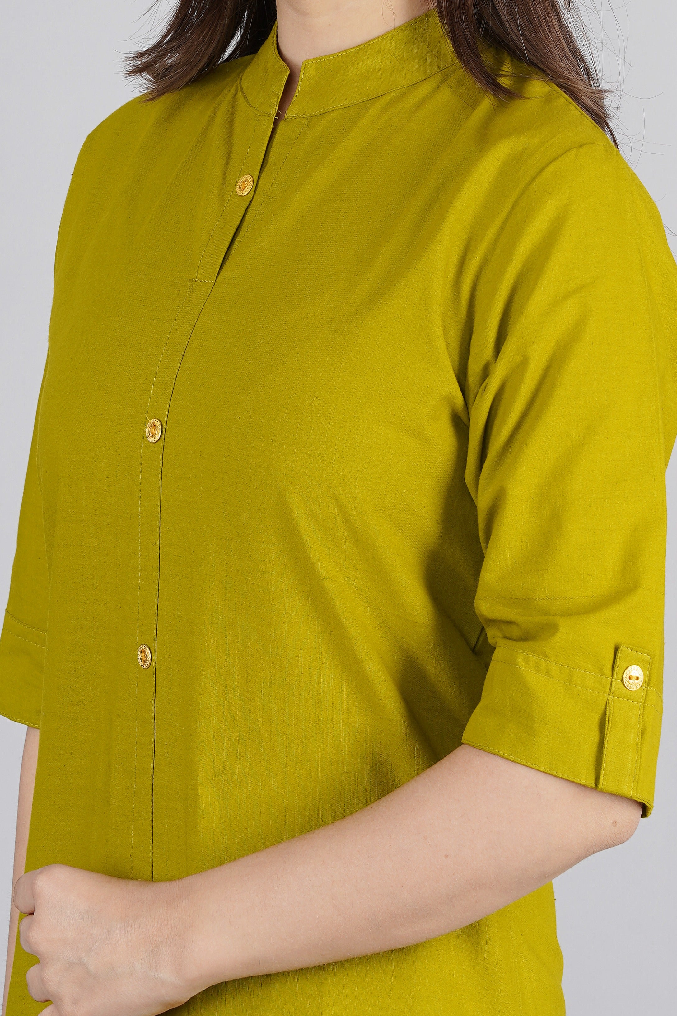 Women's Green Cotton Kurta by Kip