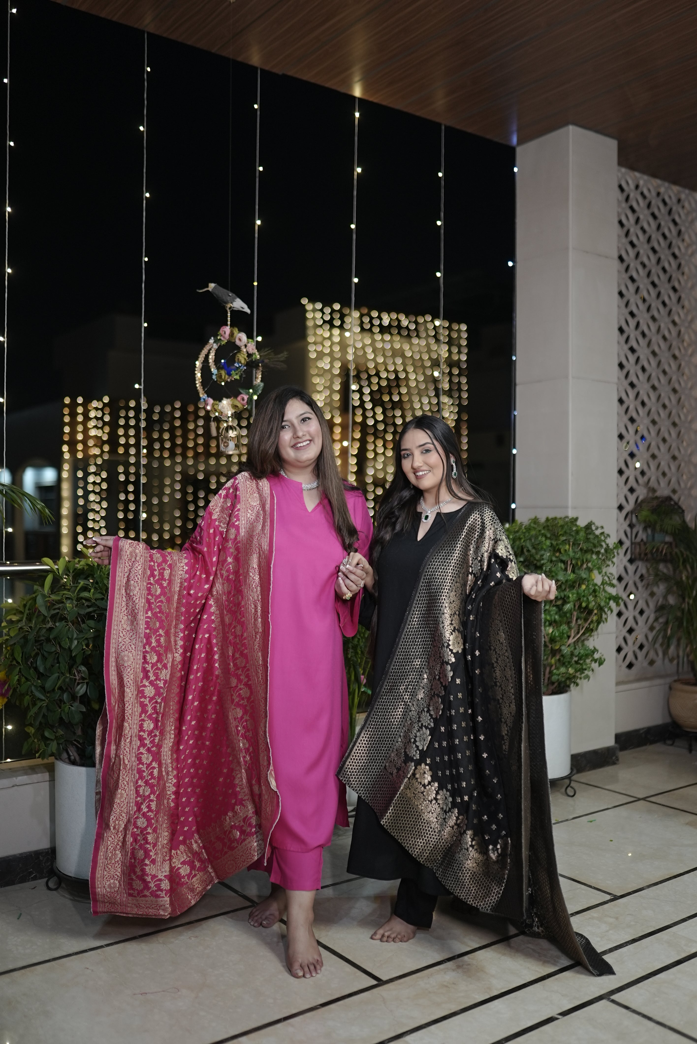 Women's Black Paithani Co-Ord Set (Set Of 2) - Nangalia Ruchira