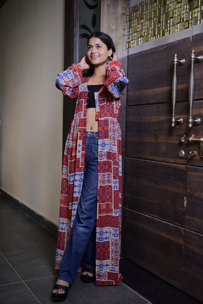 Women's Georgette Digital Printed Shrug