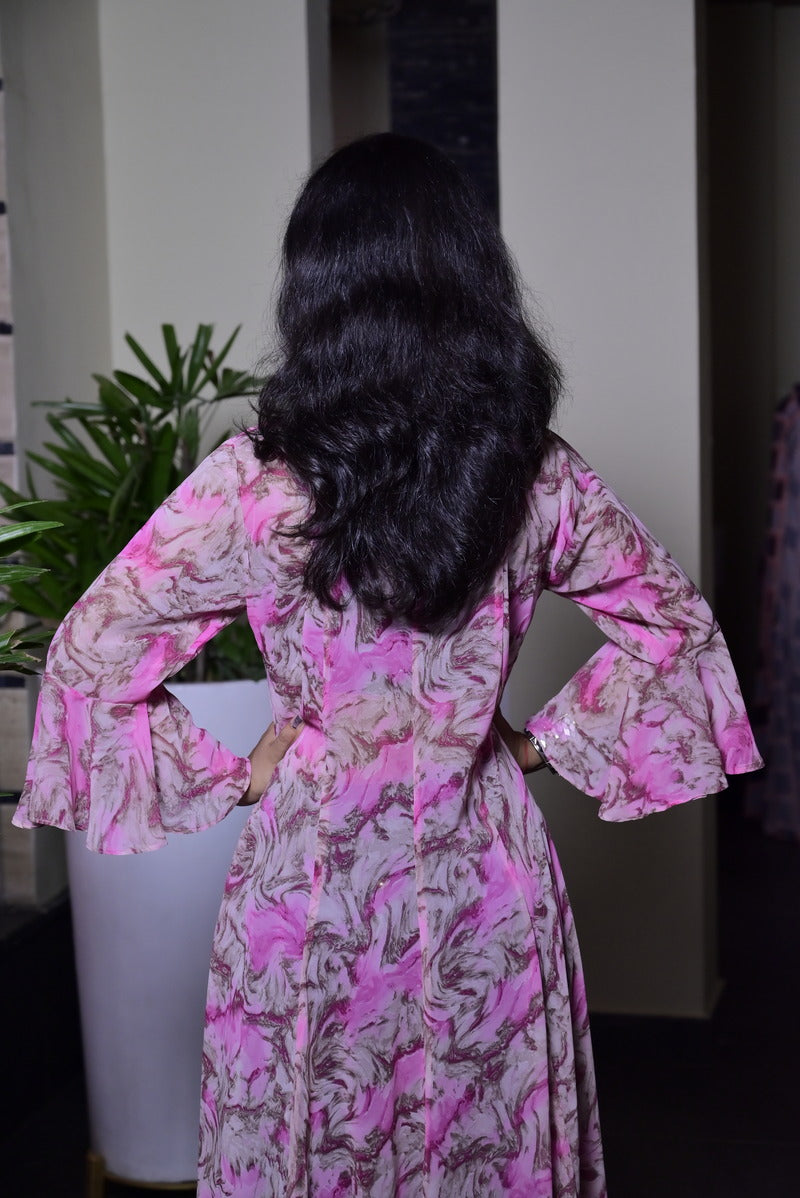 Women's Digital Printed Georgette Shrug