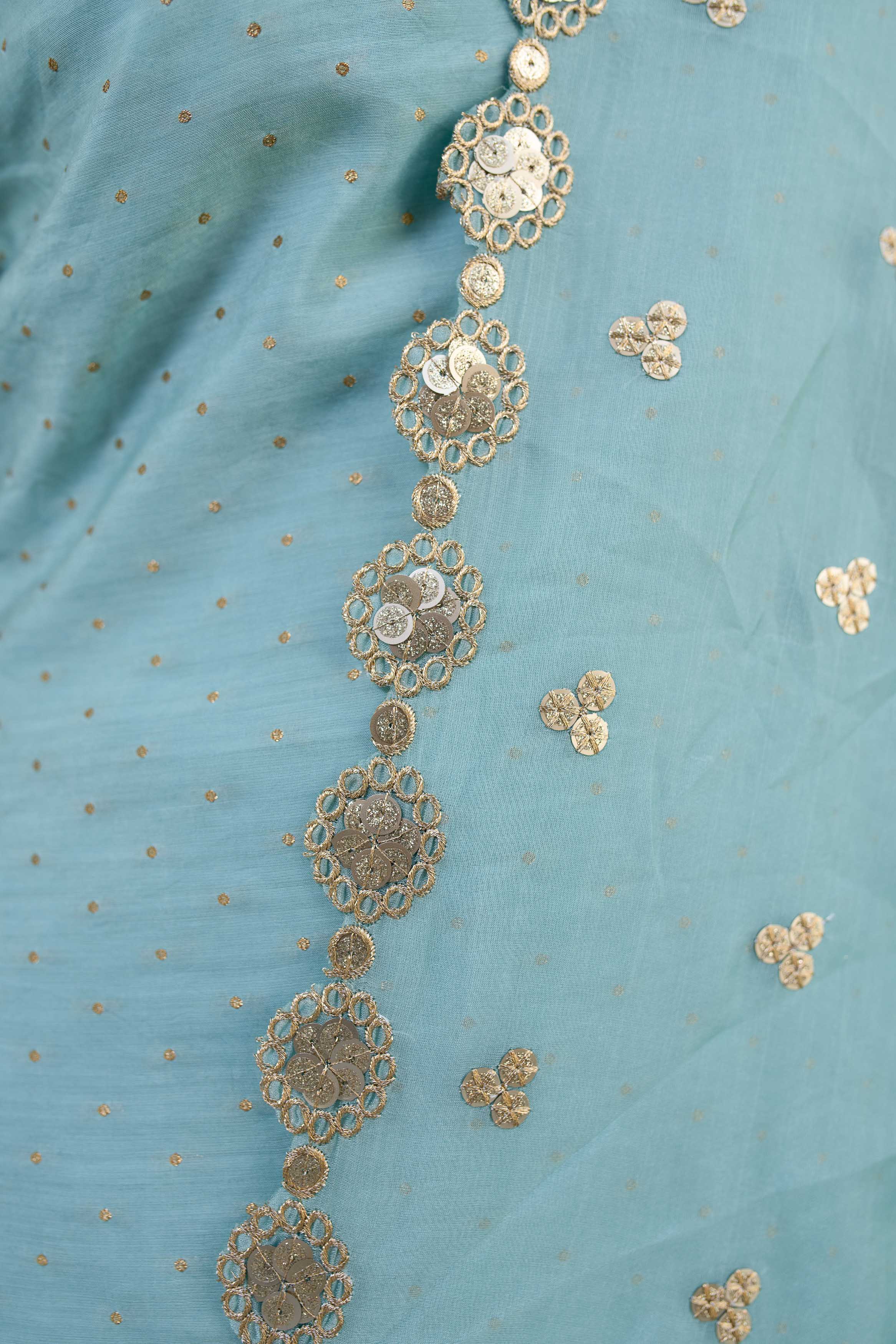 Women's Light Mint Patiala Set