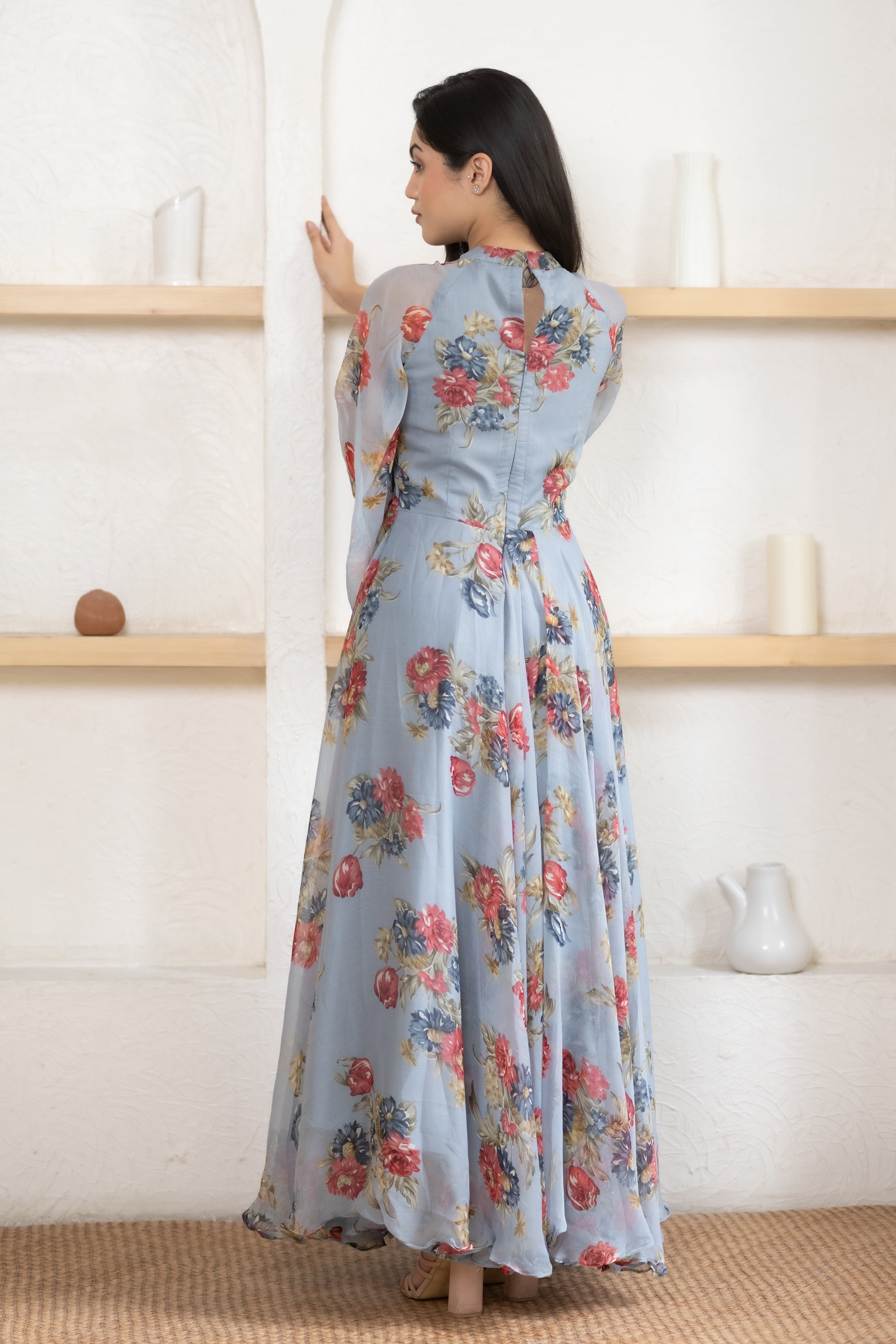 Women's Grey Maxi Dress