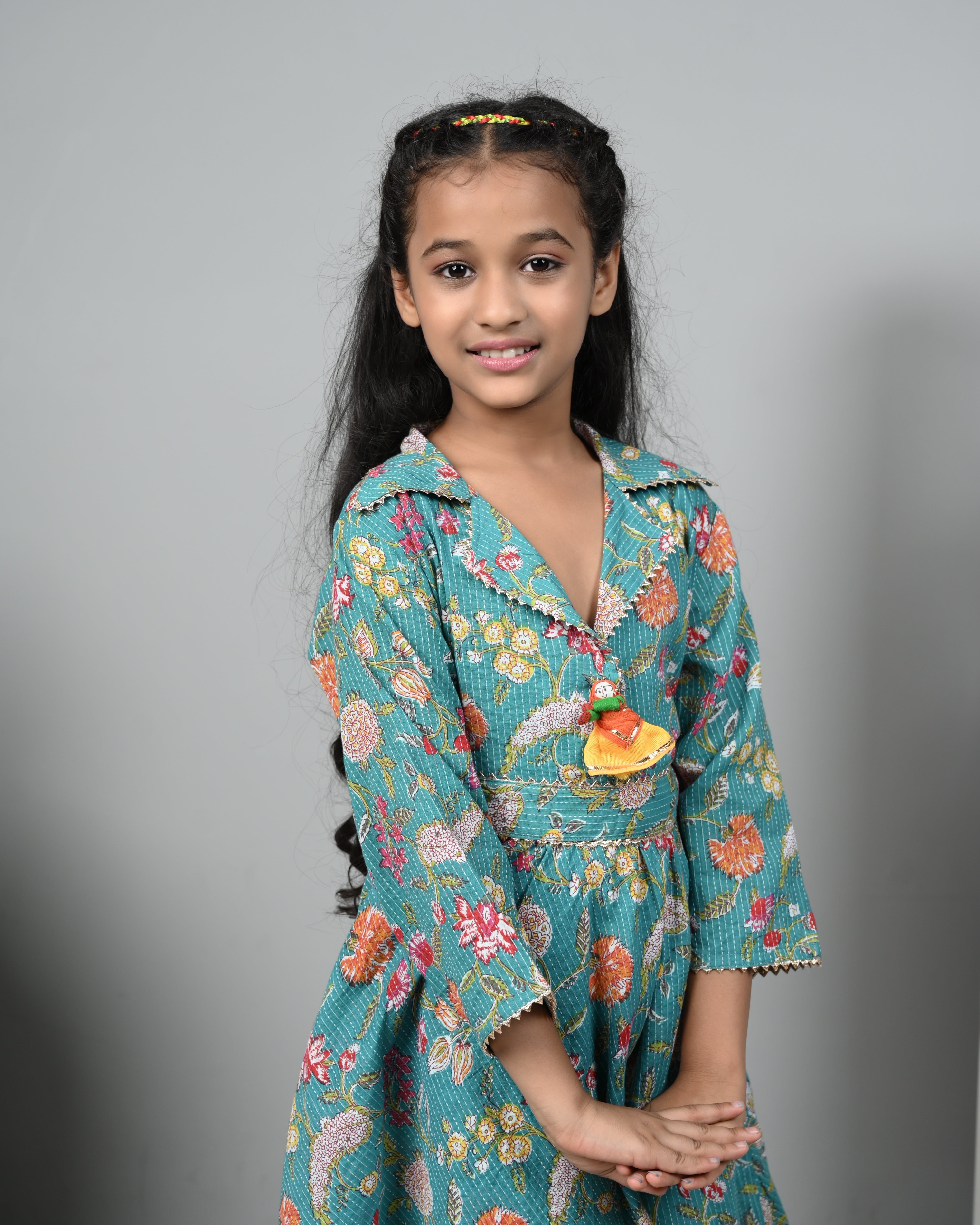 Girl's Enchanting Charm Kurti And Sharara Set - Whoosh