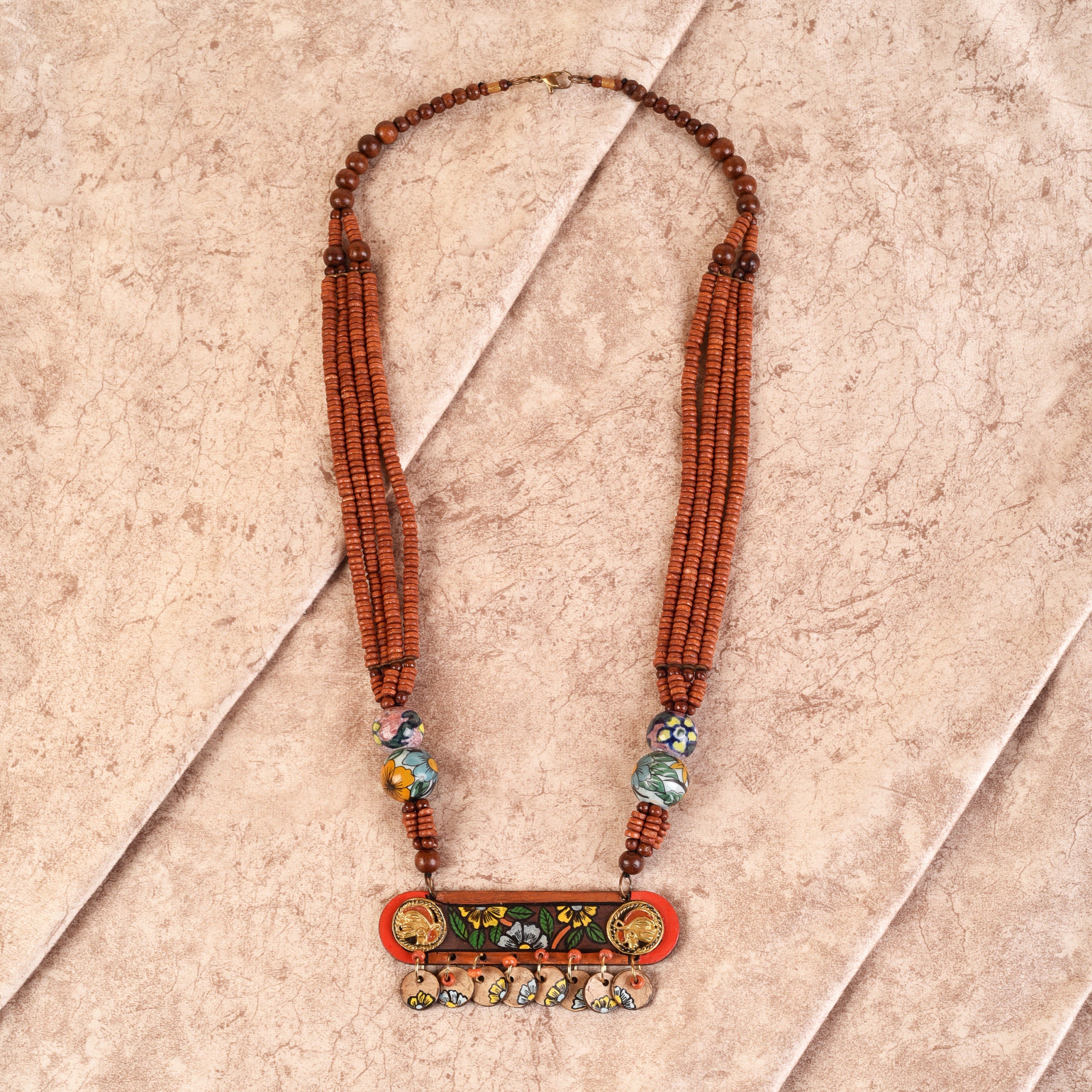 Women's Moha-Soha' Handcrafted Tribal Dhokra Necklace
