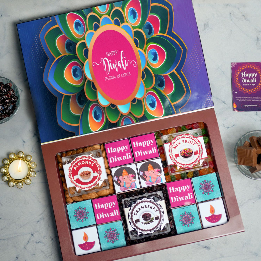 Diwali Gift Hamper With 3 Different  Dryfruits