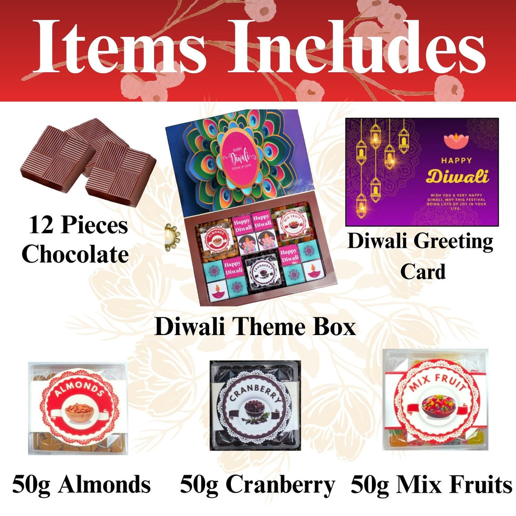 Diwali Gift Hamper With 3 Different  Dryfruits