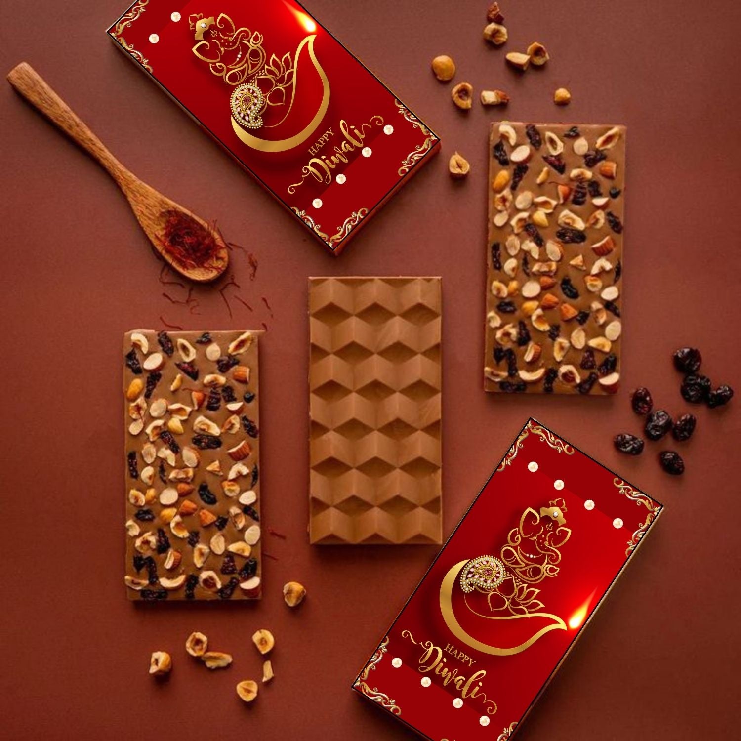 Diwali Chocolate Gift Bar - 100 Grams