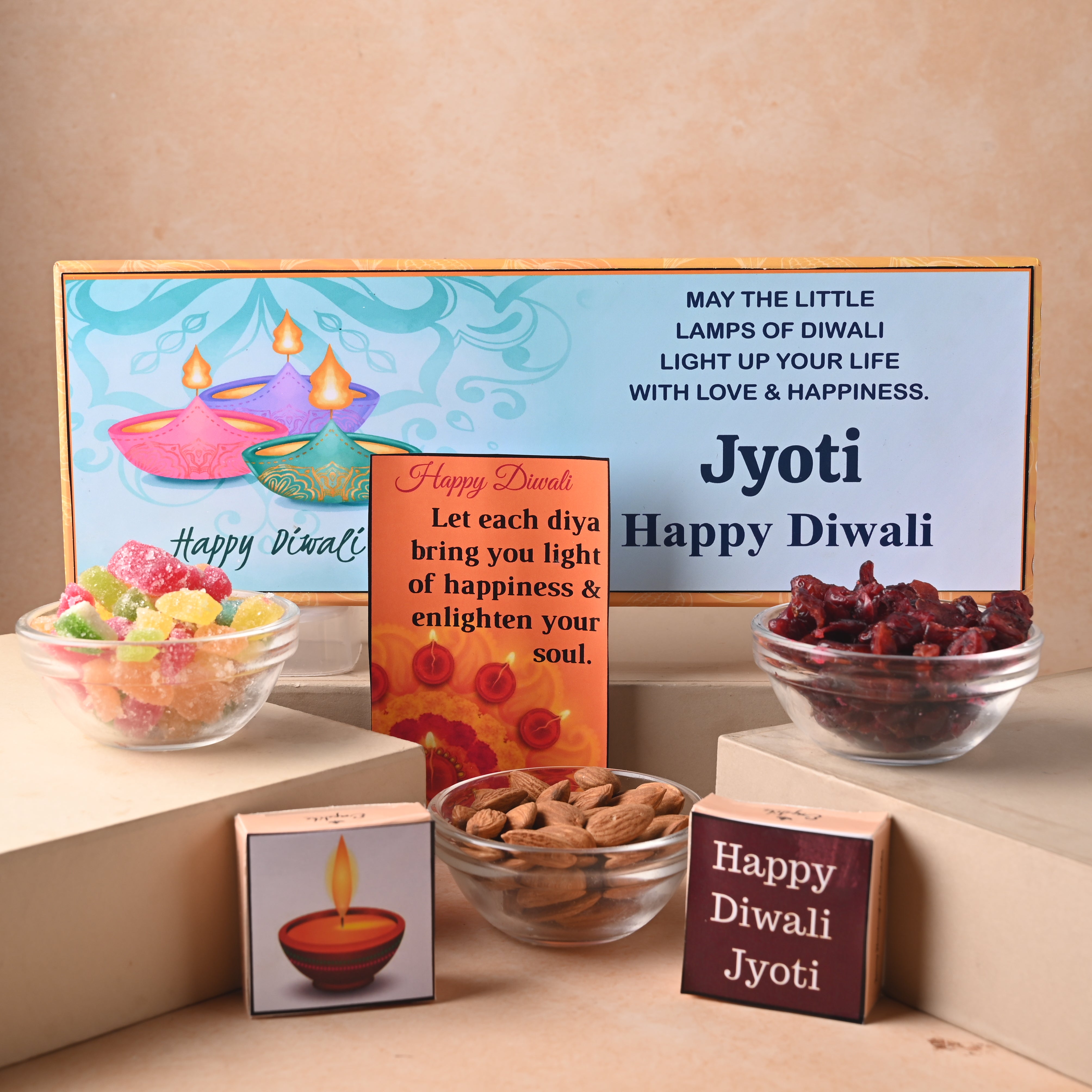 Personalised Diwali Chocolate Gift Box - 12 Pieces