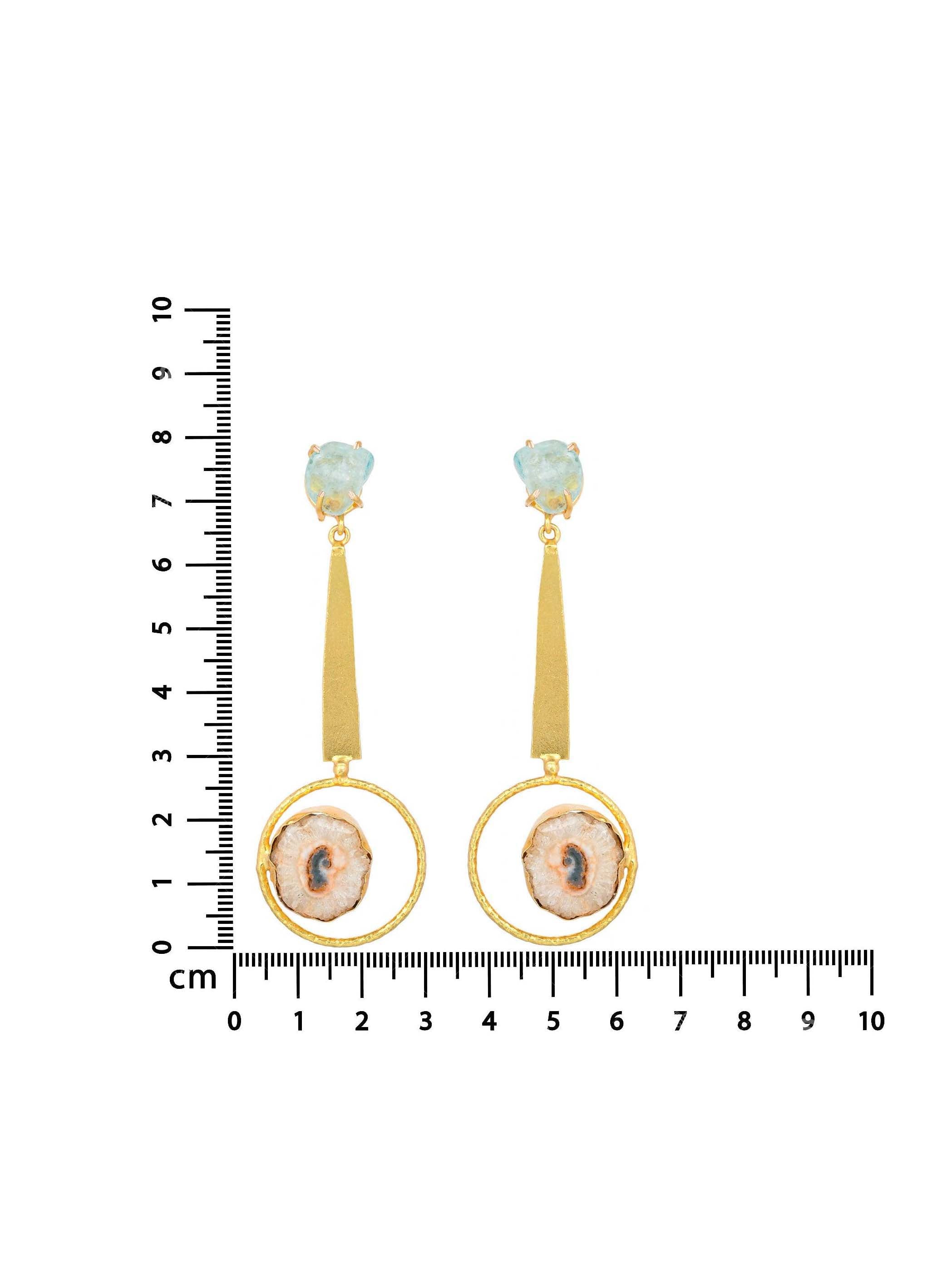 Women's Dual Stone Studded Earring