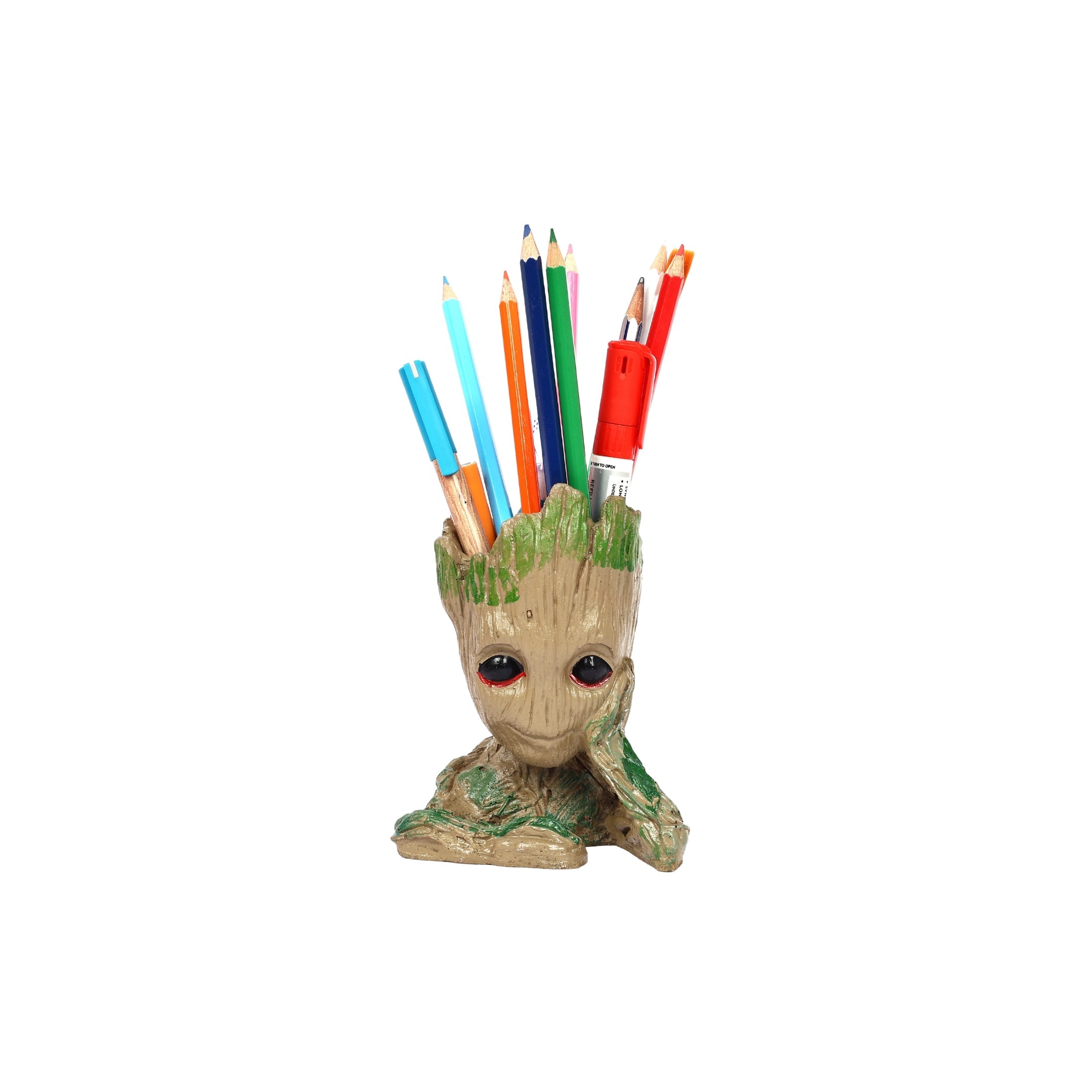 Decorative Groot Plant Holder—Greyish Brown