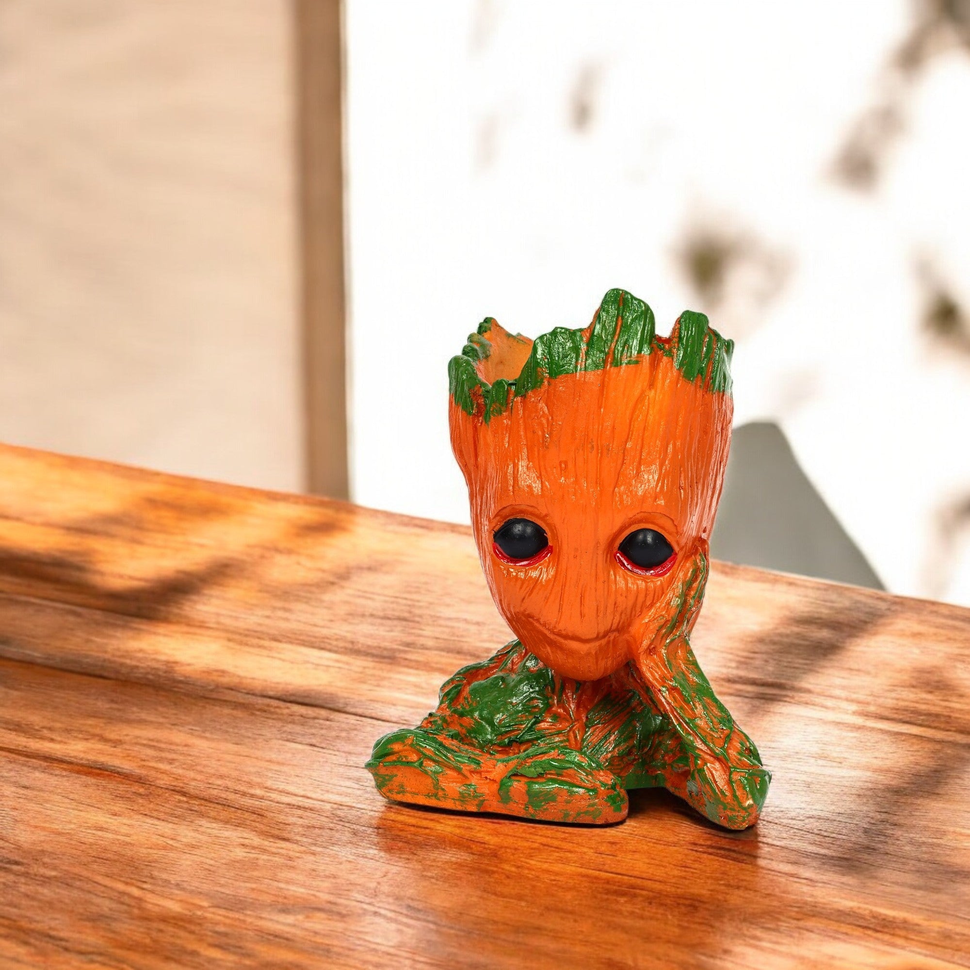 Decorative Groot Plant Holder—Orange