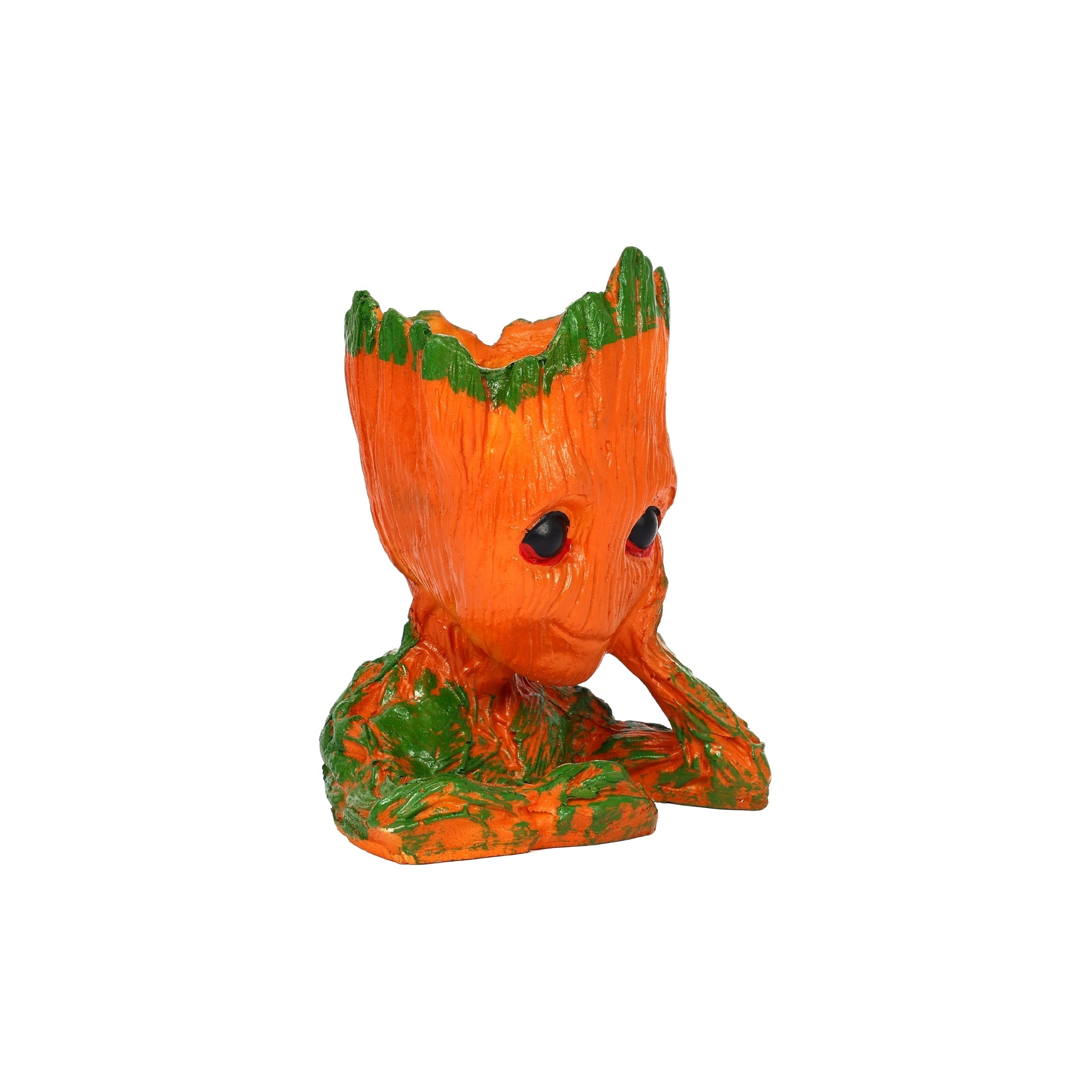 Decorative Groot Plant Holder—Orange