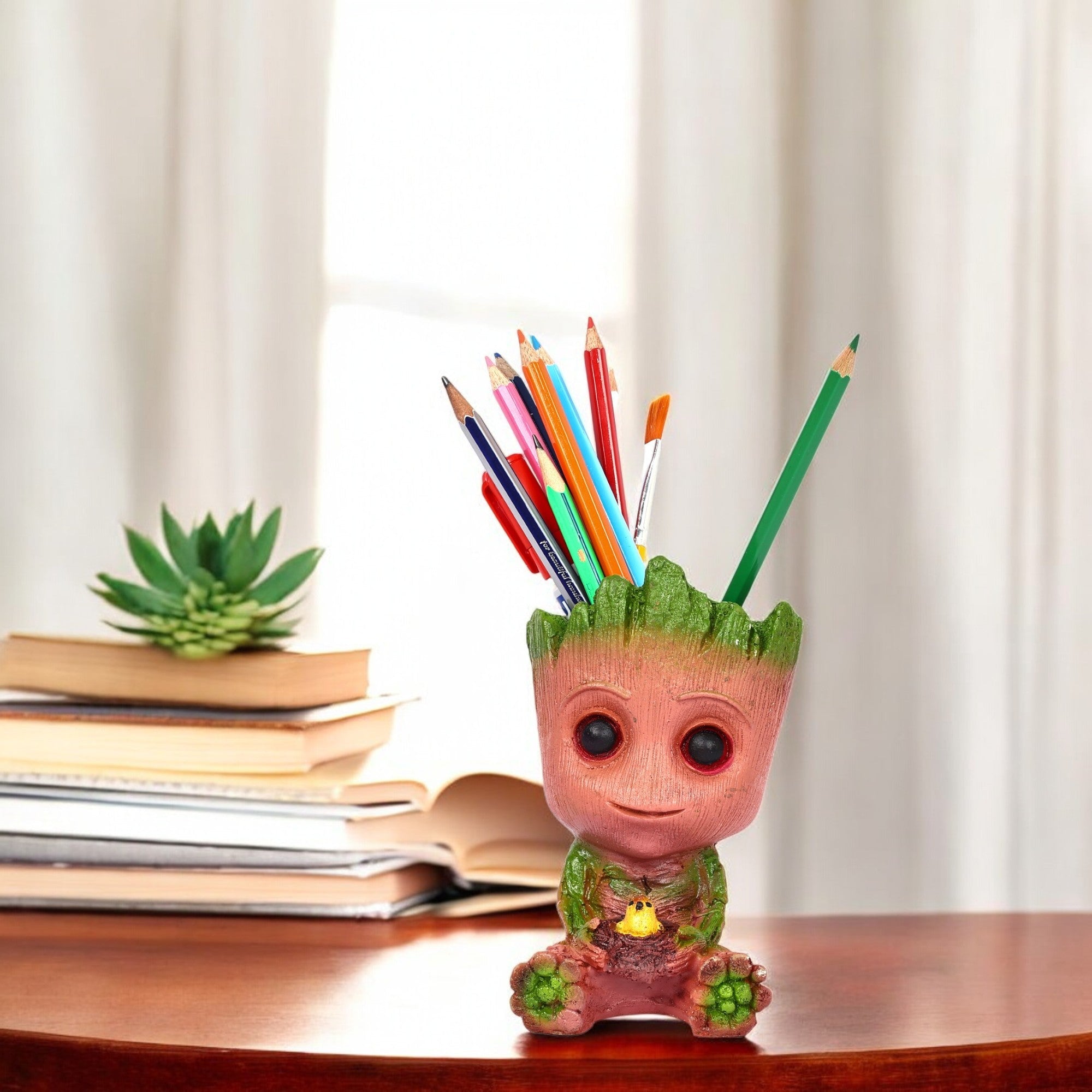 Decorative Groot Plant Holder—Pink