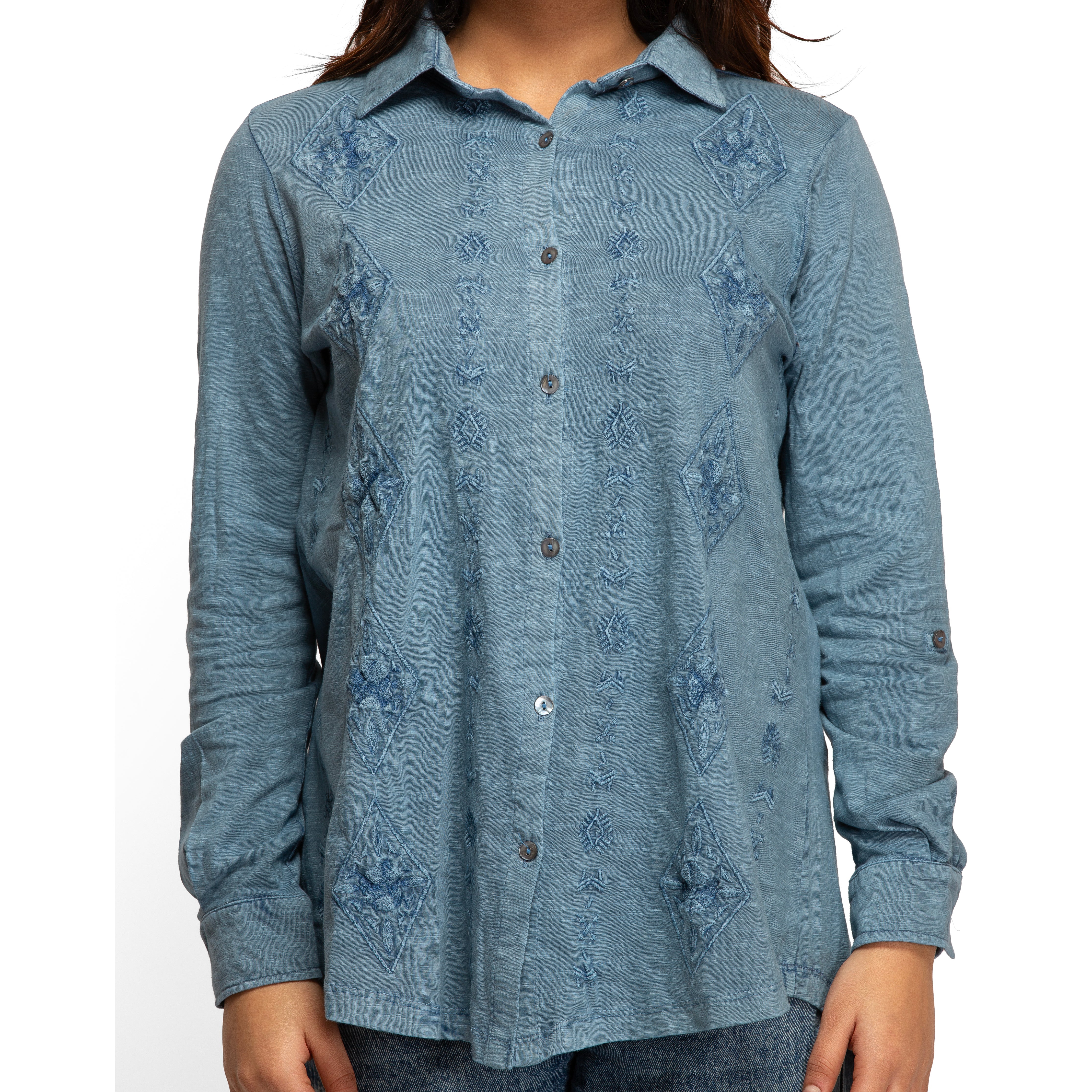 Women's Embroidered shirt for women - Taantav