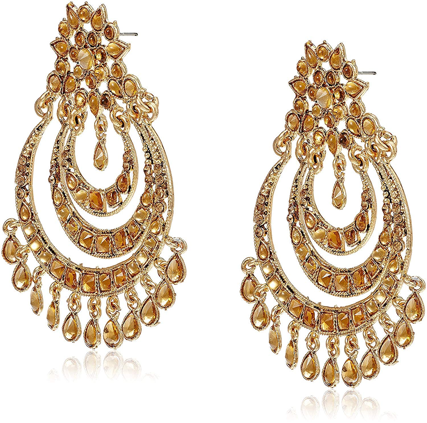 Women's  Gold Plated Zinc Alloy Earrings