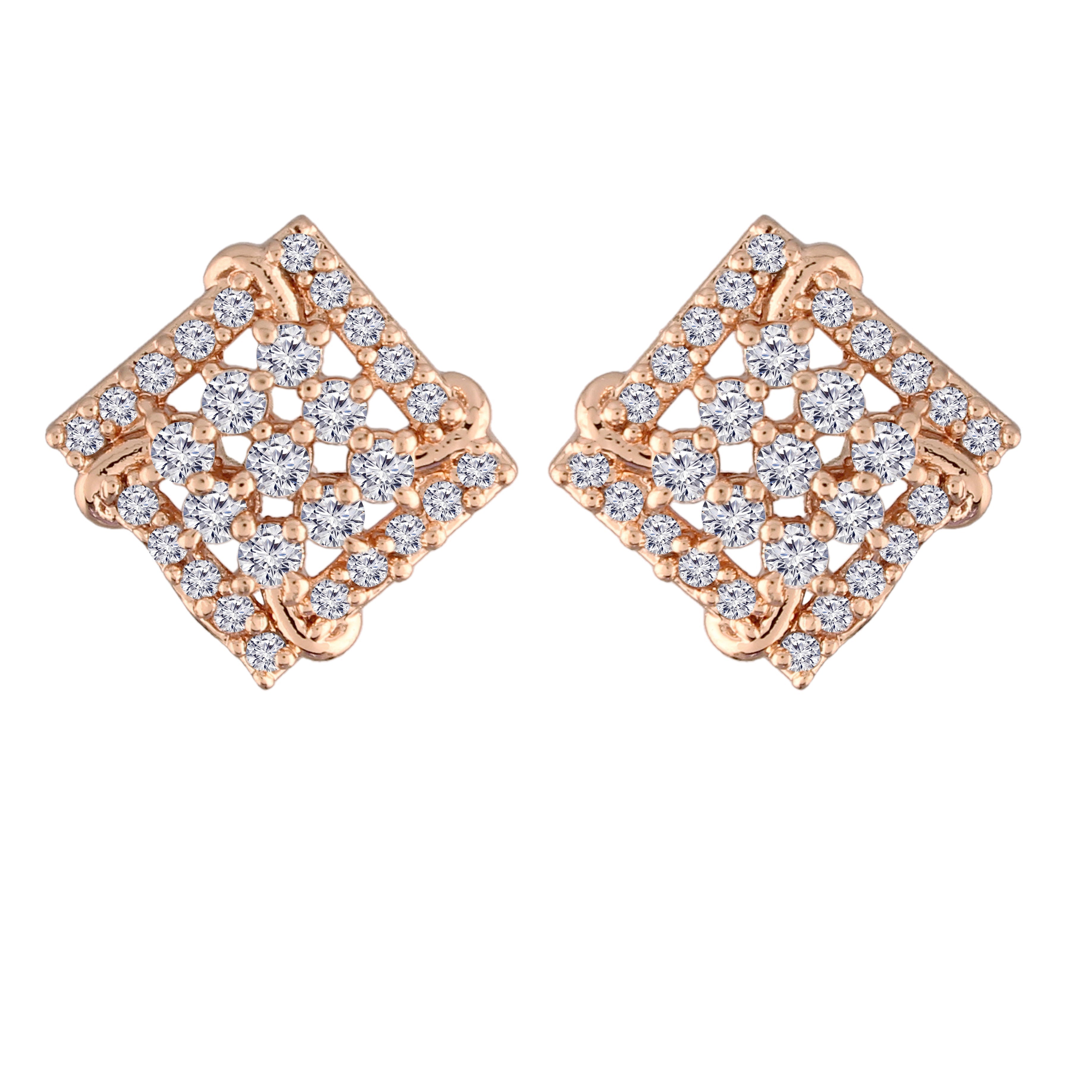 Women's Â Crystal AD Stone Stud Earrings for Women