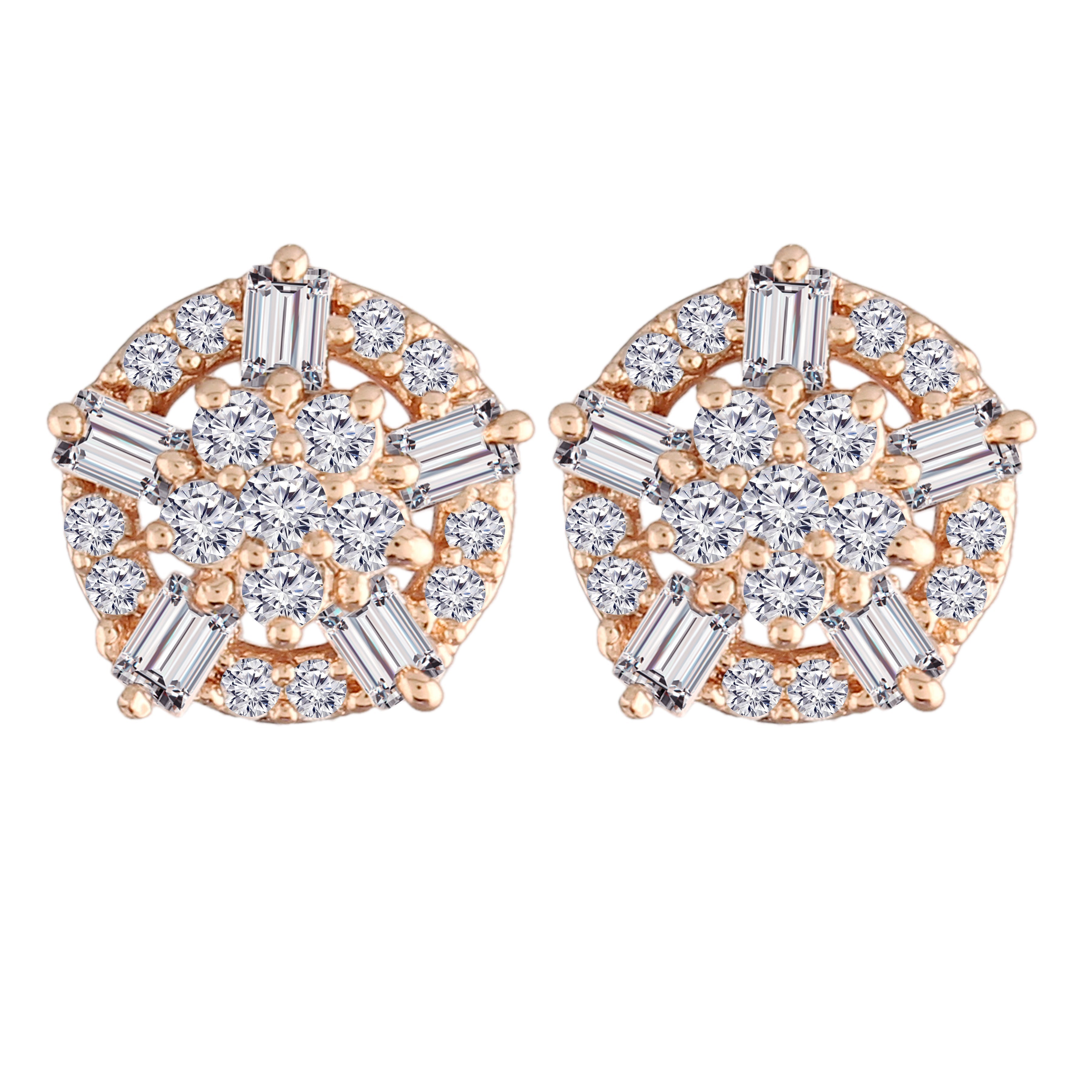 Women's Â Crystal AD Stone Stud Earrings for Women