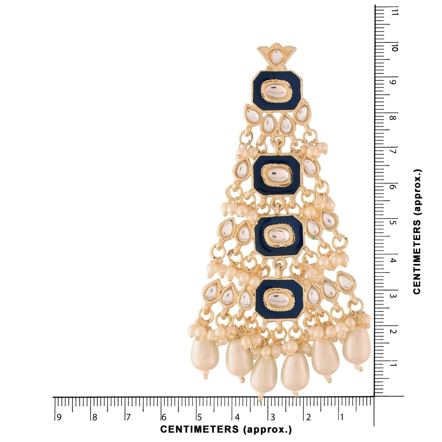 Women's Kundan Pearl Dangle EarringsÂ 