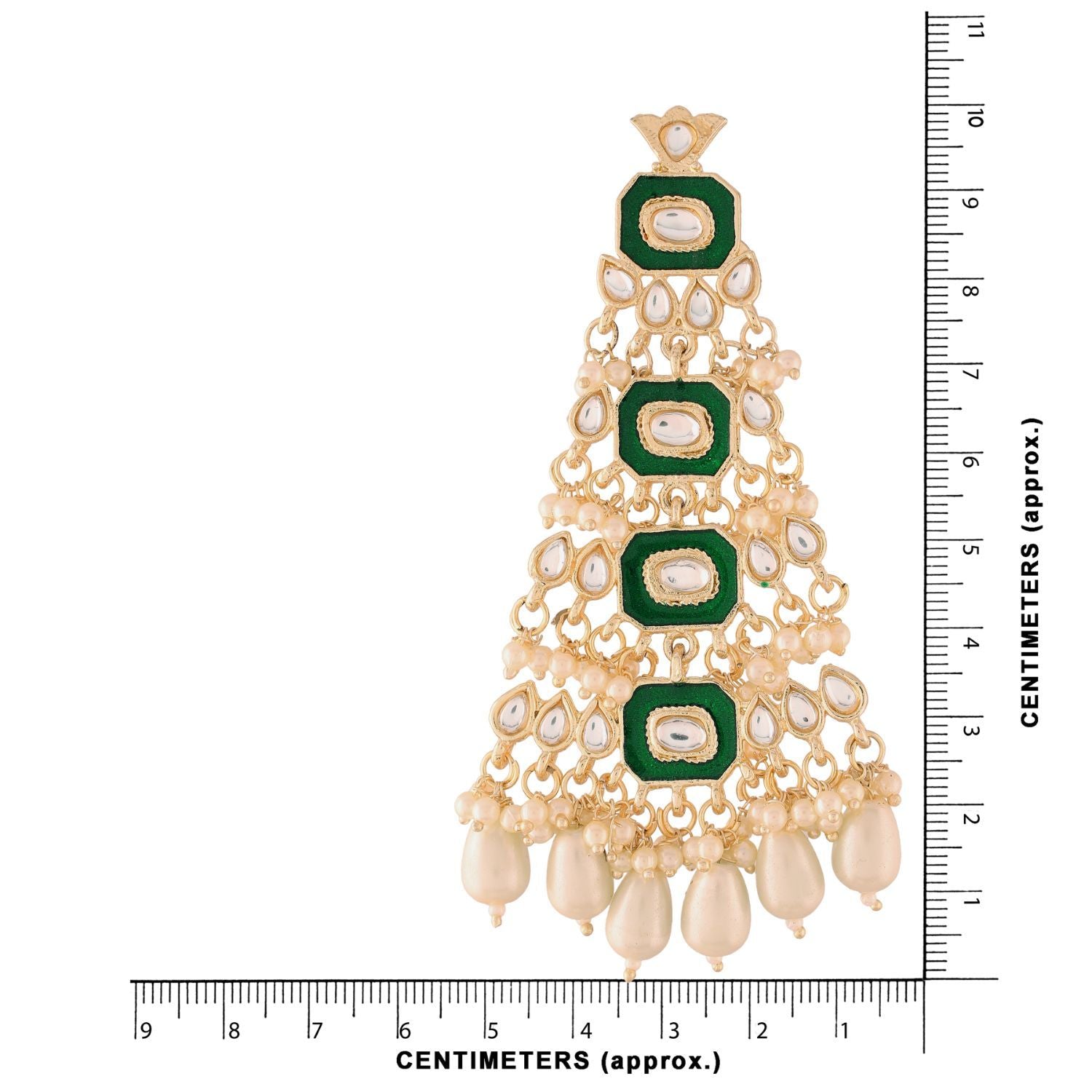 Women's Kundan Pearl Dangle EarringsÂ 