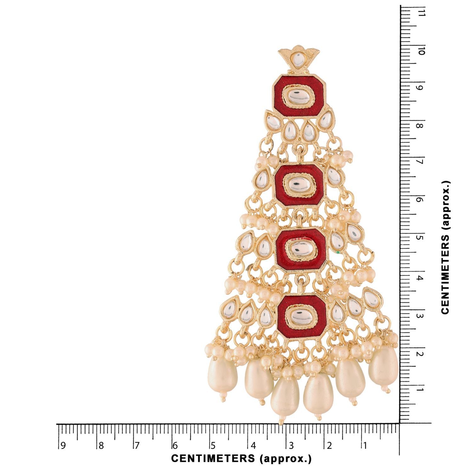 Women's Kundan Pearl Dangle EarringsÂ 