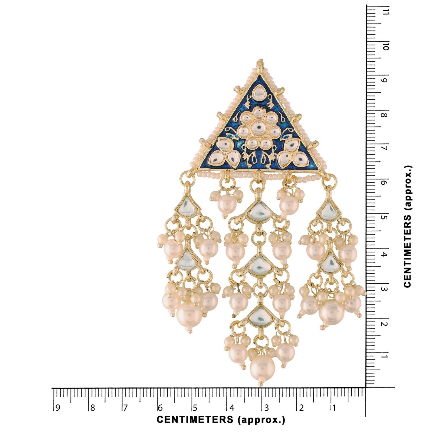 Women's Kundan Pearl Dangle EarringsÂ 
