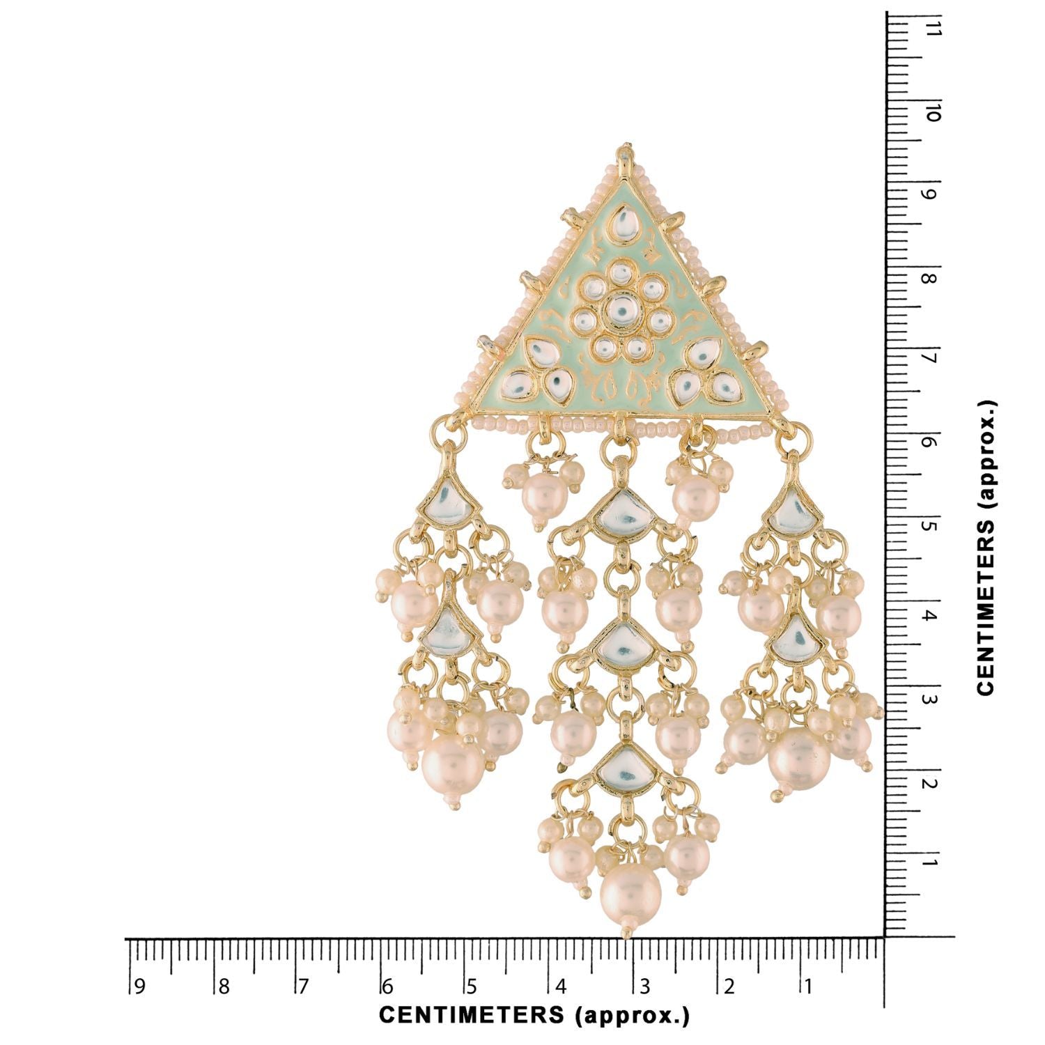 Women's Kundan Pearl Dangle EarringsÂ 