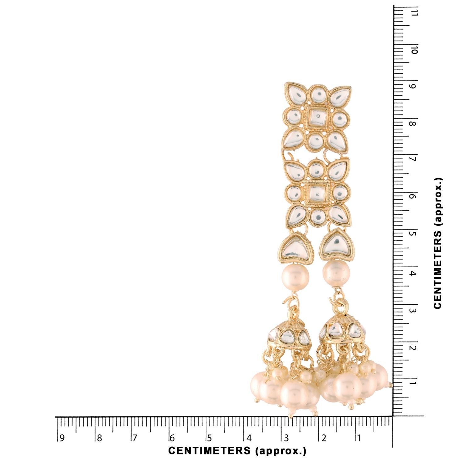 Women's Kundan Pearl Dangle EarringsÂ 