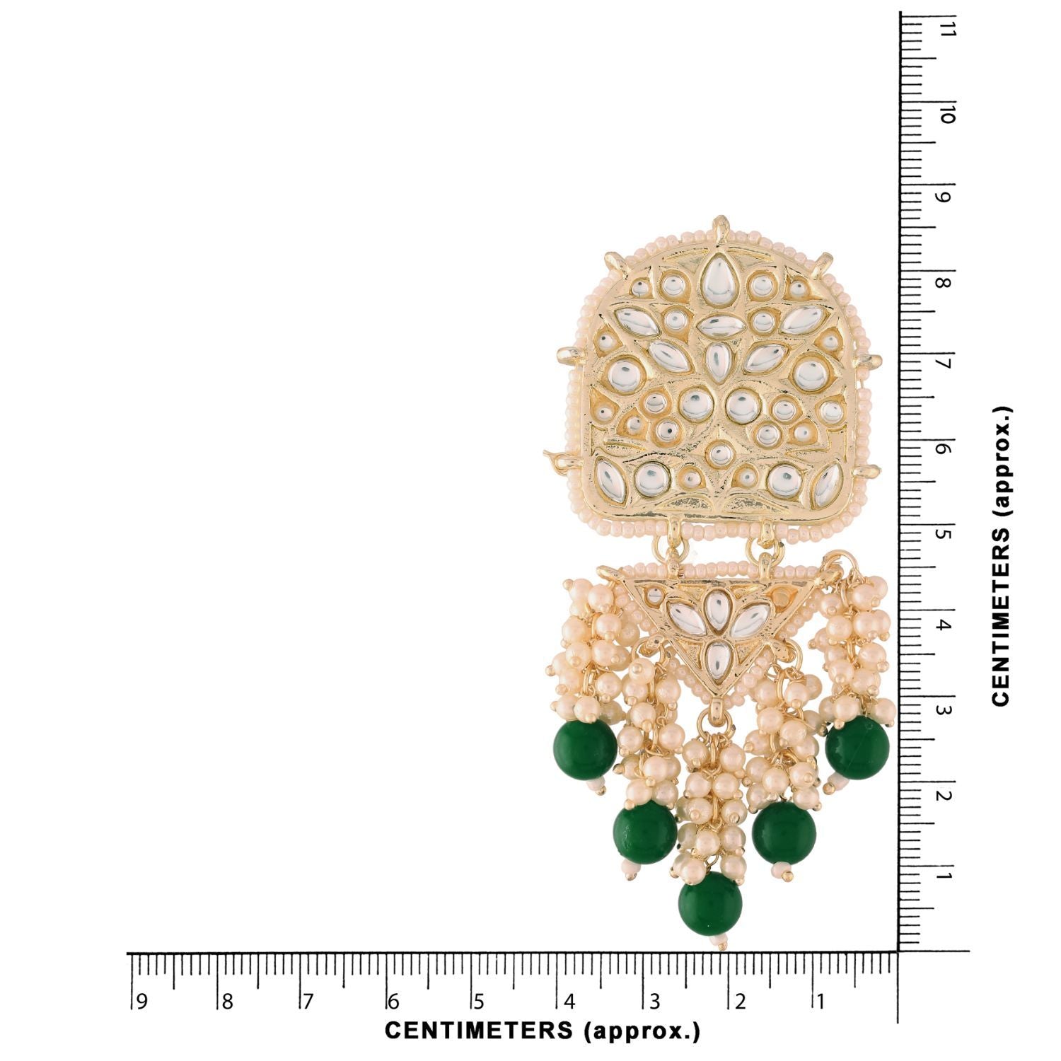 Women's Kundan Pearl Dangle EarringsÂ 
