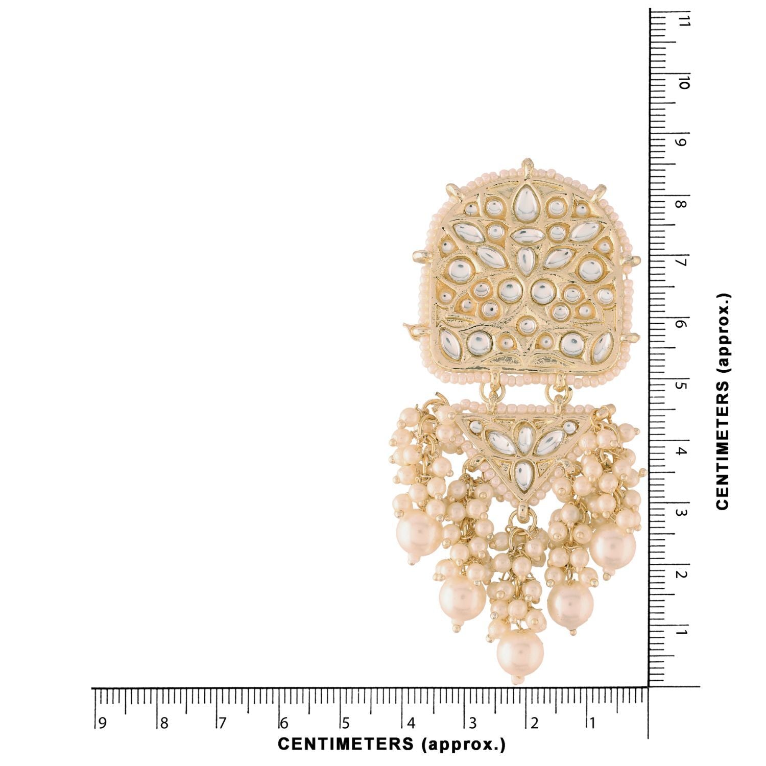 Women's Kundan Pearl Dangle EarringsÂ 