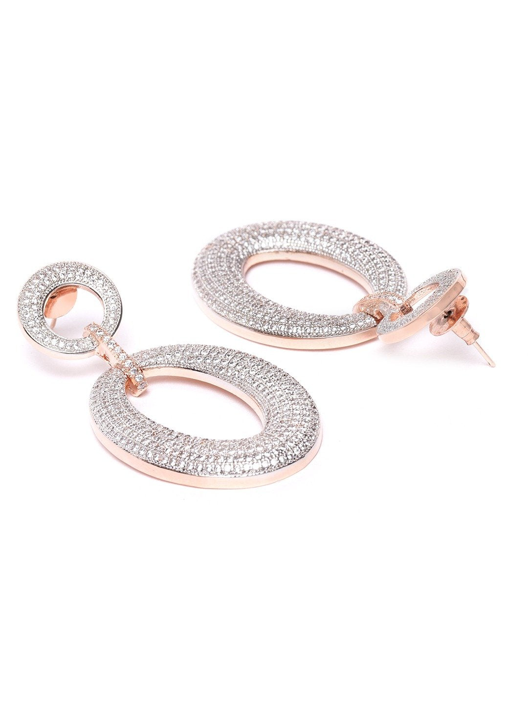 Women's  Beautuful Stone Studded Drop Earrings