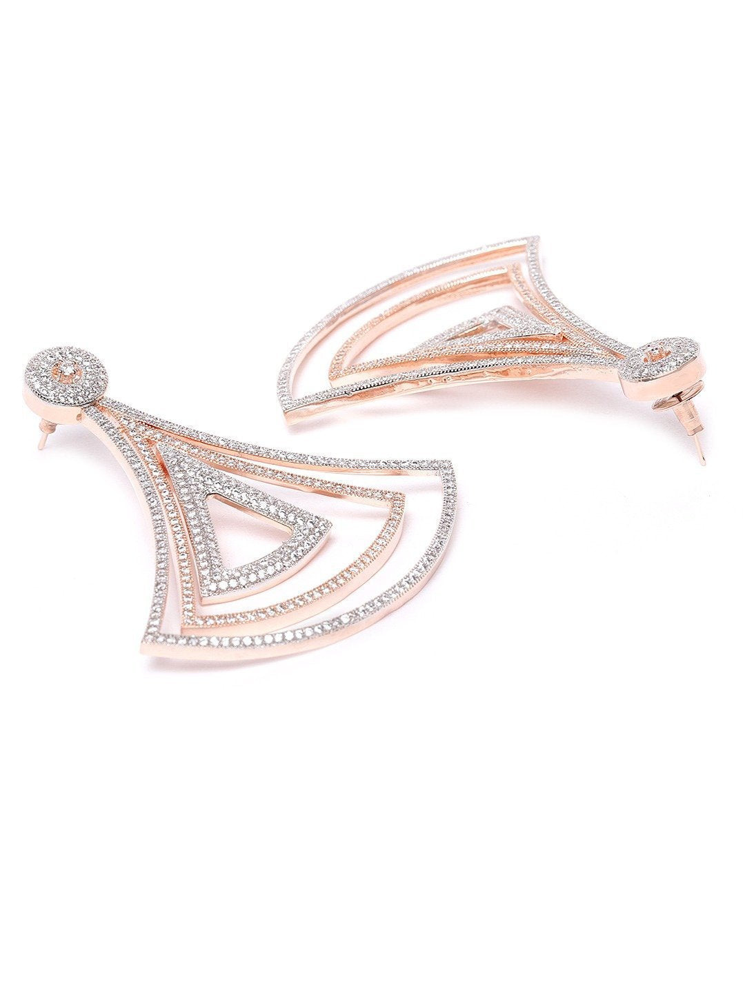 Women's Triangular Shaped Drop Earrings