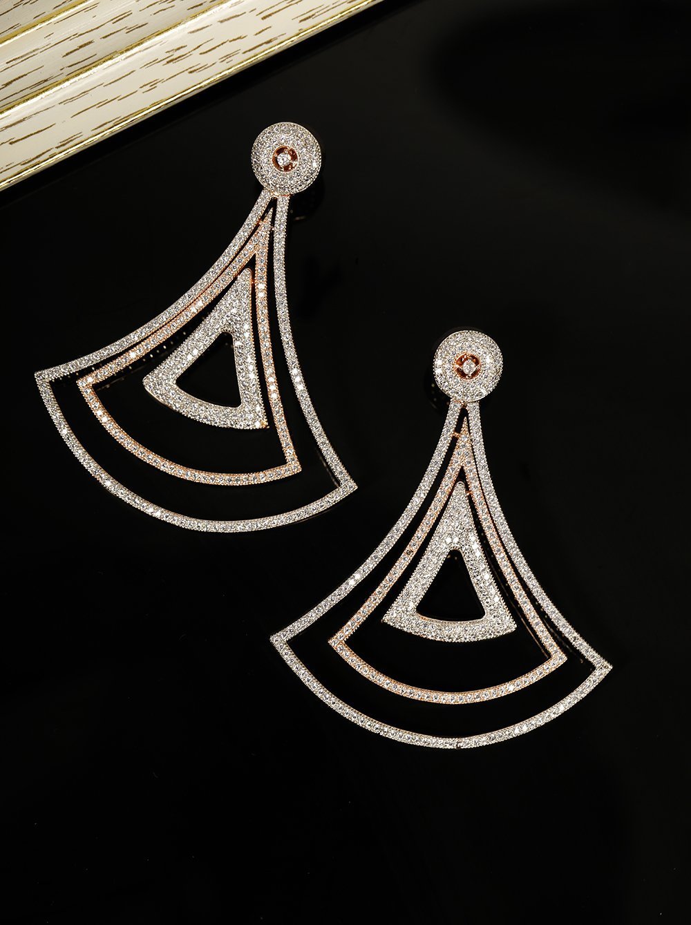 Women's Triangular Shaped Drop Earrings