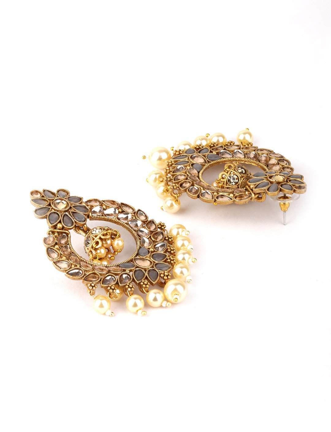 Women's Kundan Studded Beaded Drop Earring