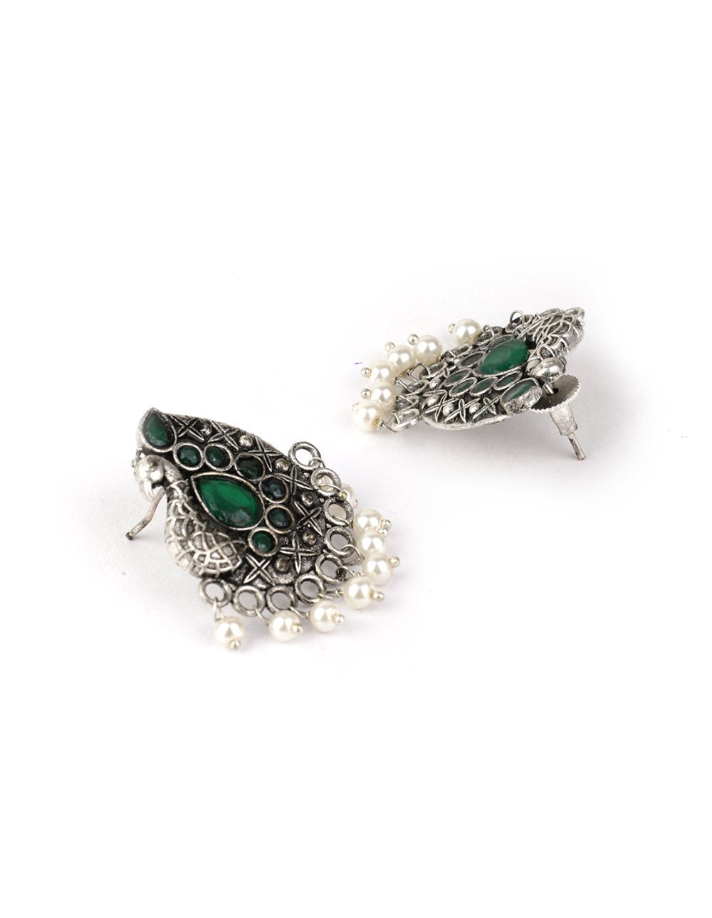 Women's Peacock Artificial Stone Beaded Drop Earring