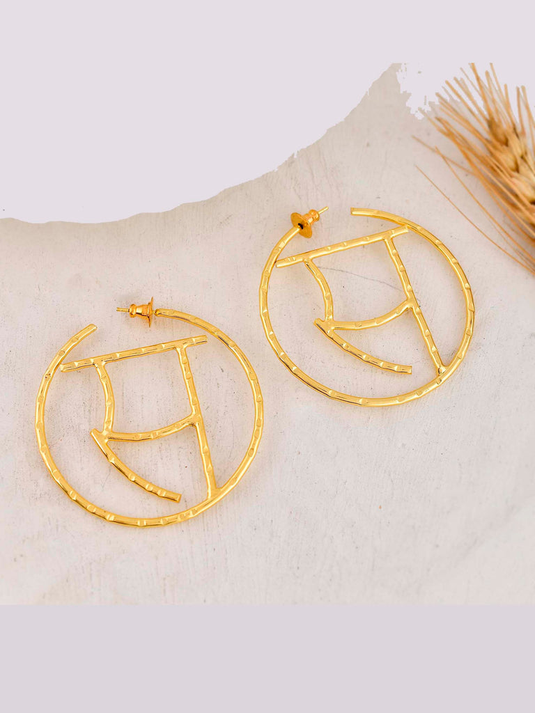 Women's Akshar Encircled Earring En22