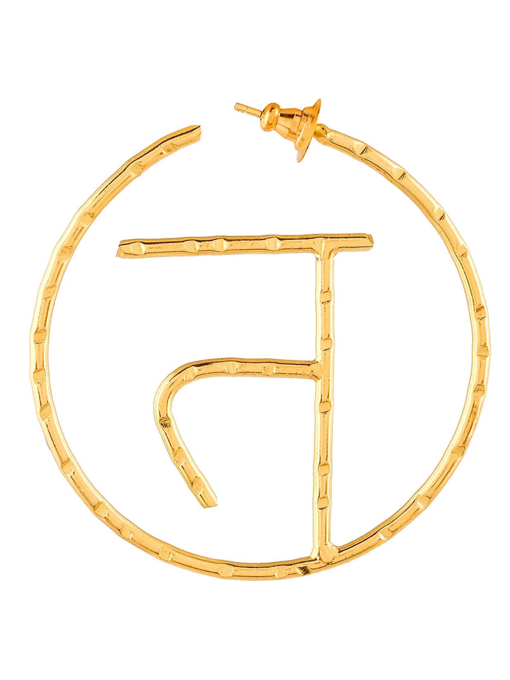 Women's Akshar Encircled Earring En66