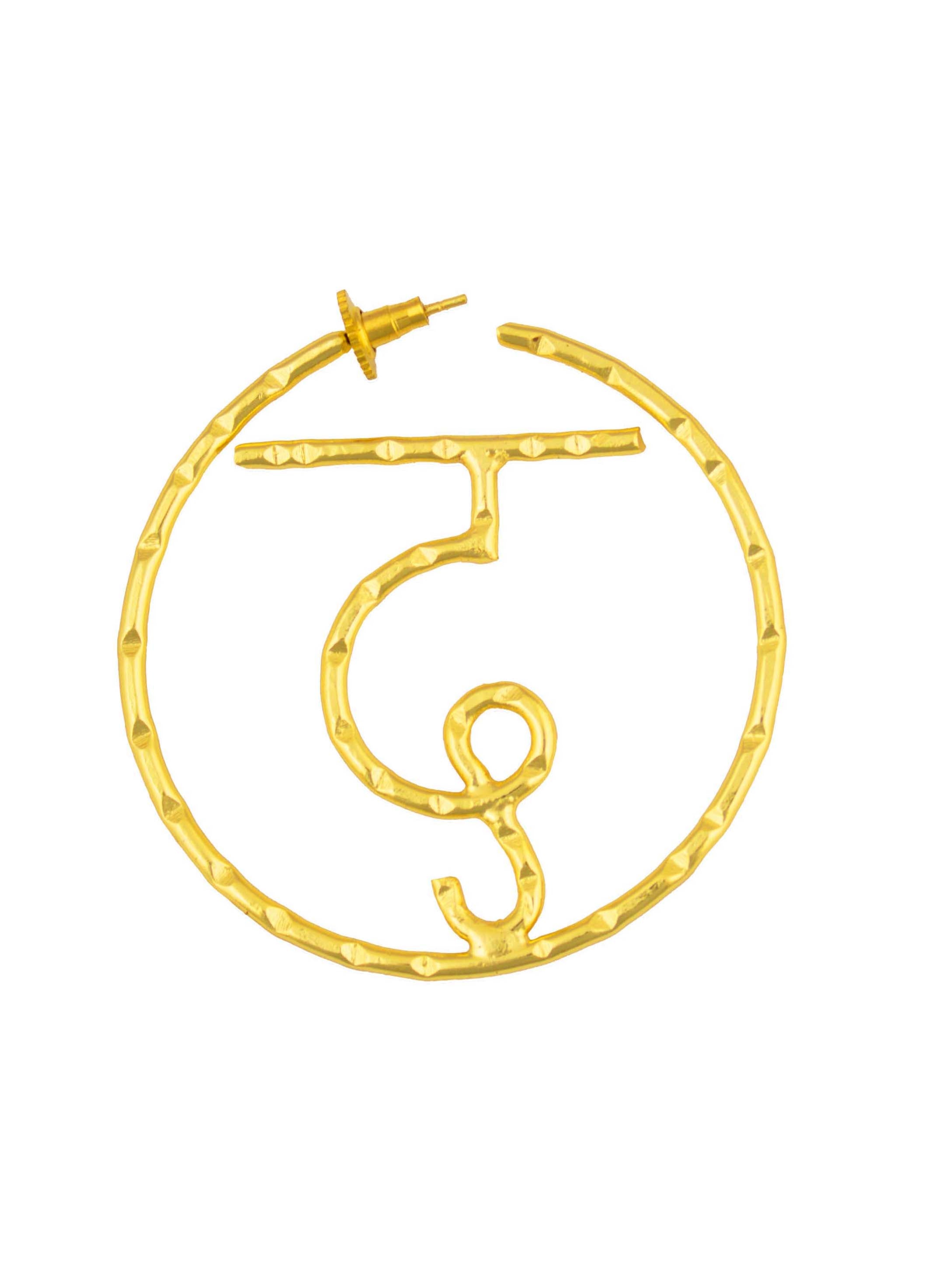 Women's Akshar Encircled Earring En4