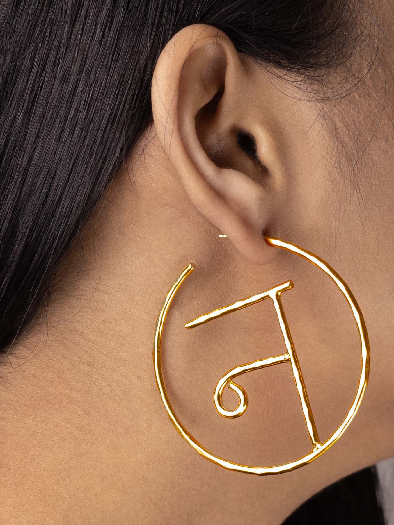 Women's Akshar Encircled Earring En6 - Zurii Jewels