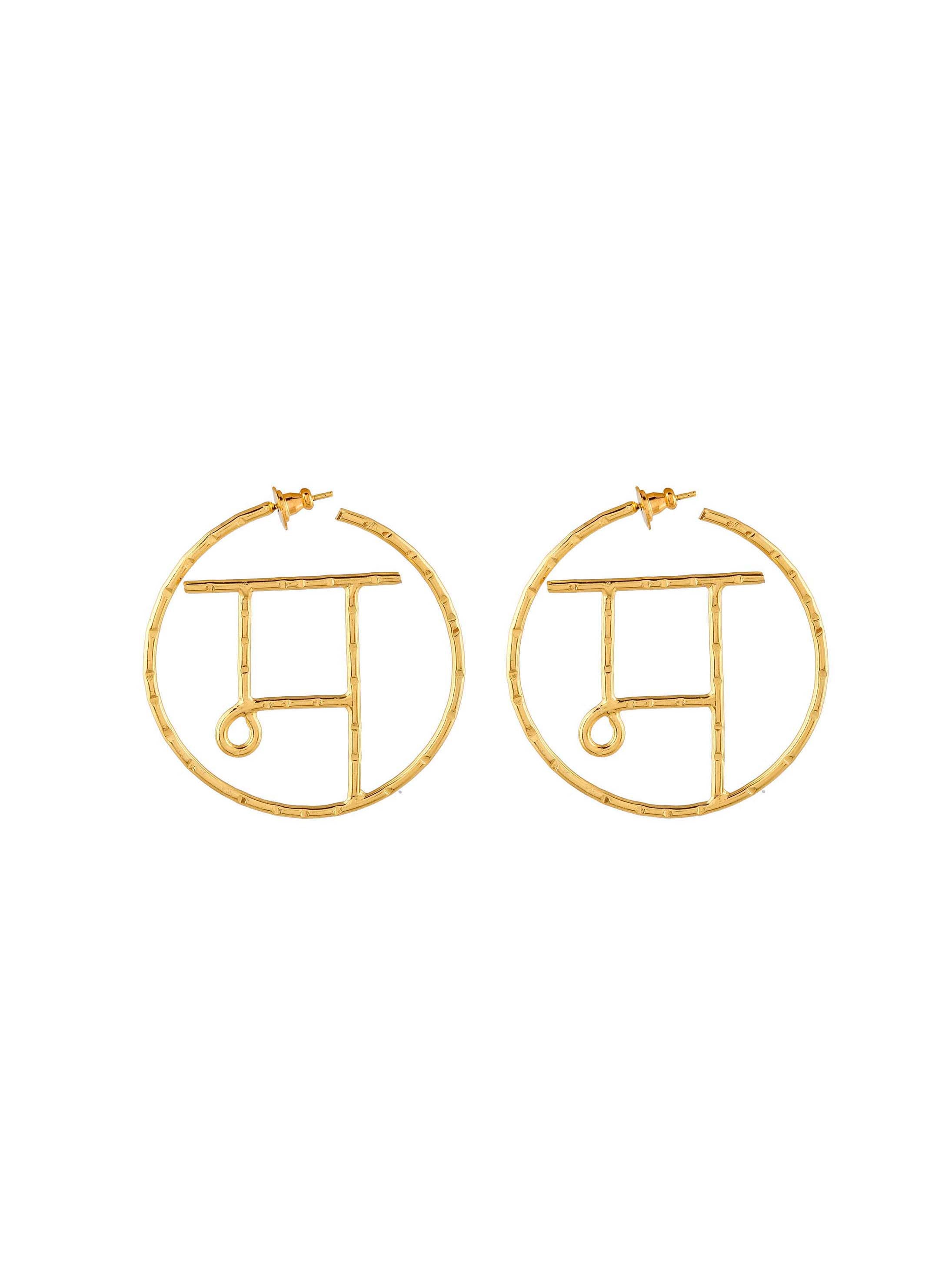 Women's Akshar Encircled Earring En11