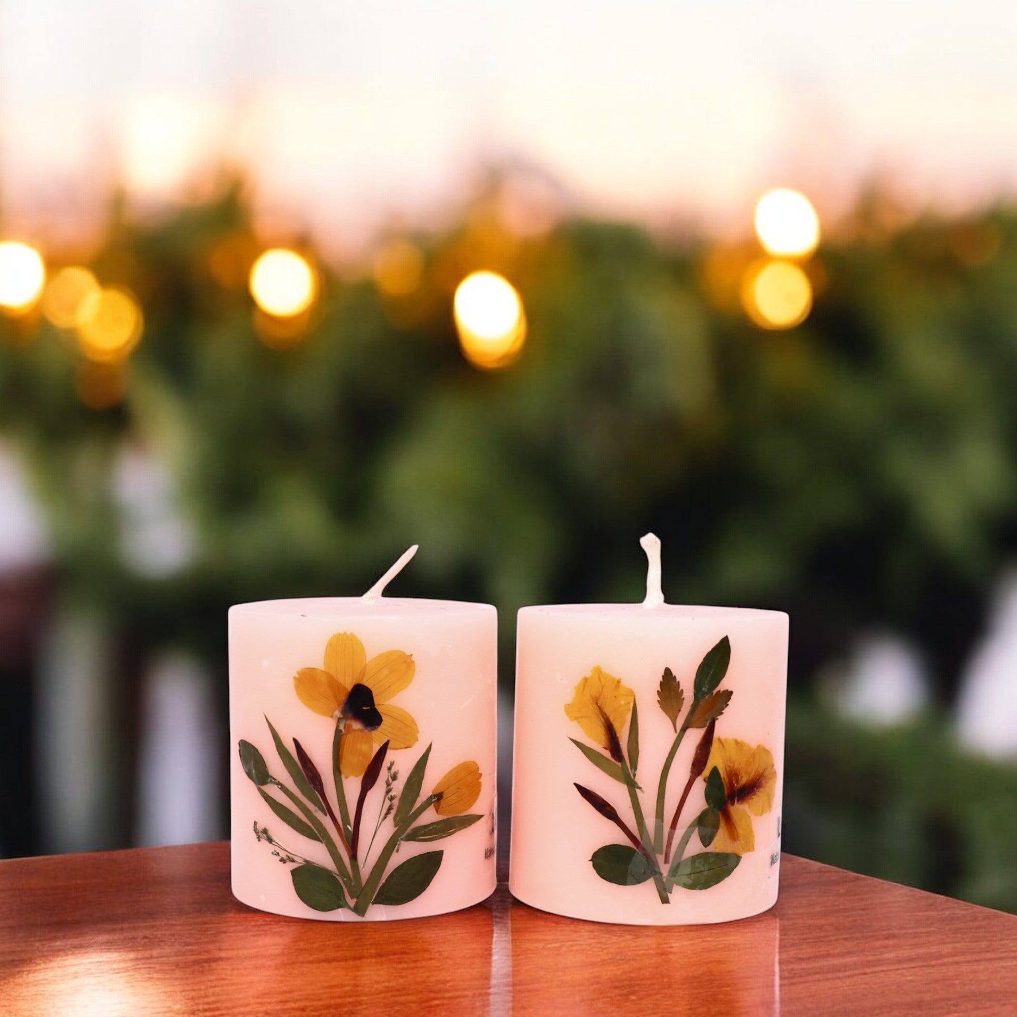 Eco-friendly Soy Wax Scented Pillar Candles-Set of 2