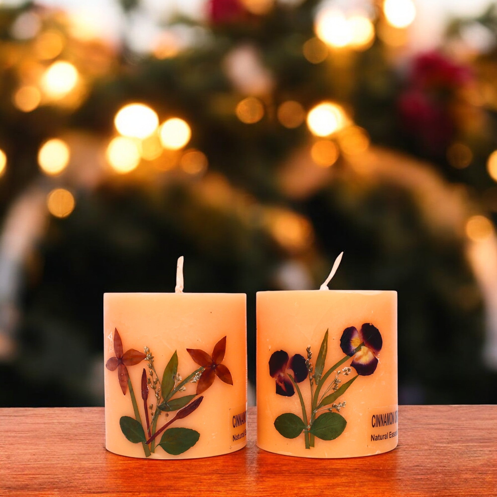 Eco-friendly Soy Wax Scented Pillar Candles-Set of 2