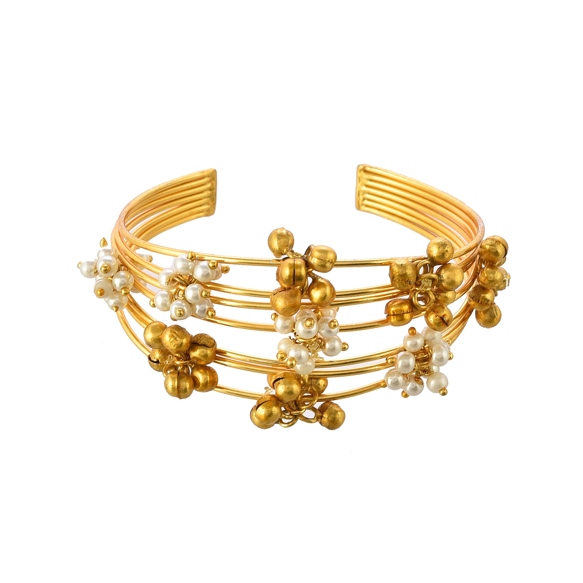Women's Fancy Multiwire Ghungroo Bracelet - Zurii Jewels
