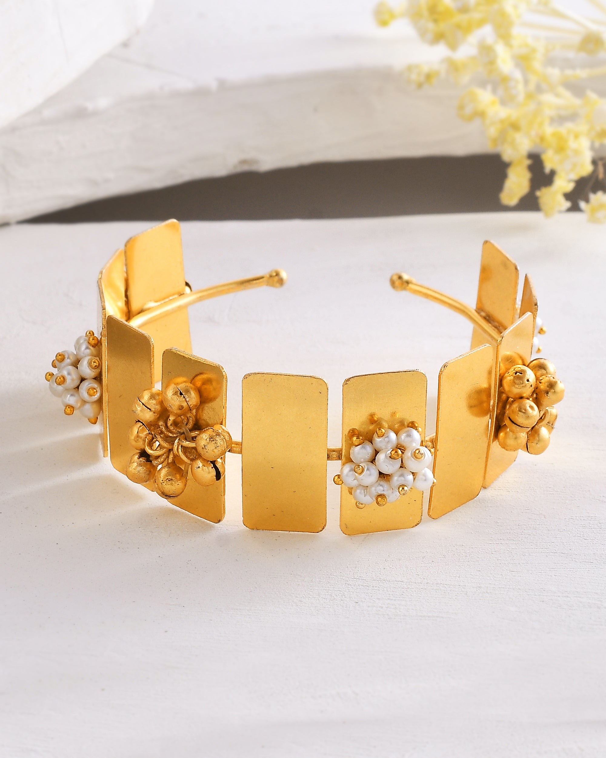 Women's Fancy Rectangle Ghungroo Bracelet - Zurii Jewels