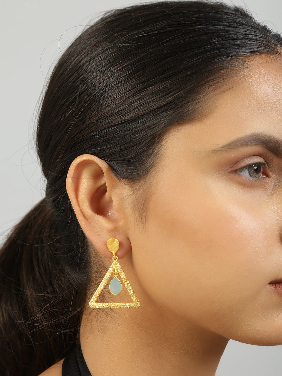 Women's Contemporary Monalisa Stone Earrings - Femizen