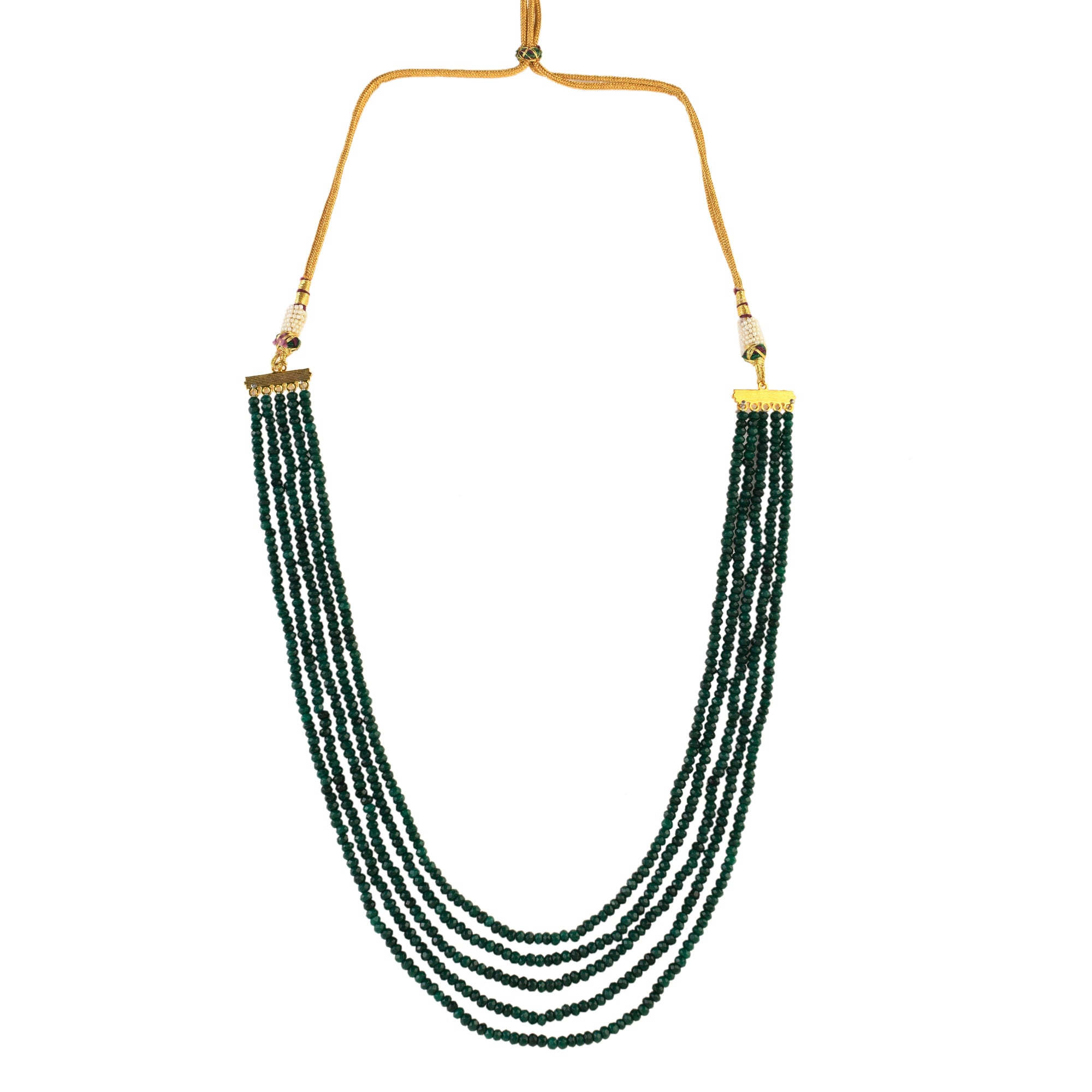 Women's  Green onyx beaded necklace
 - Femizen