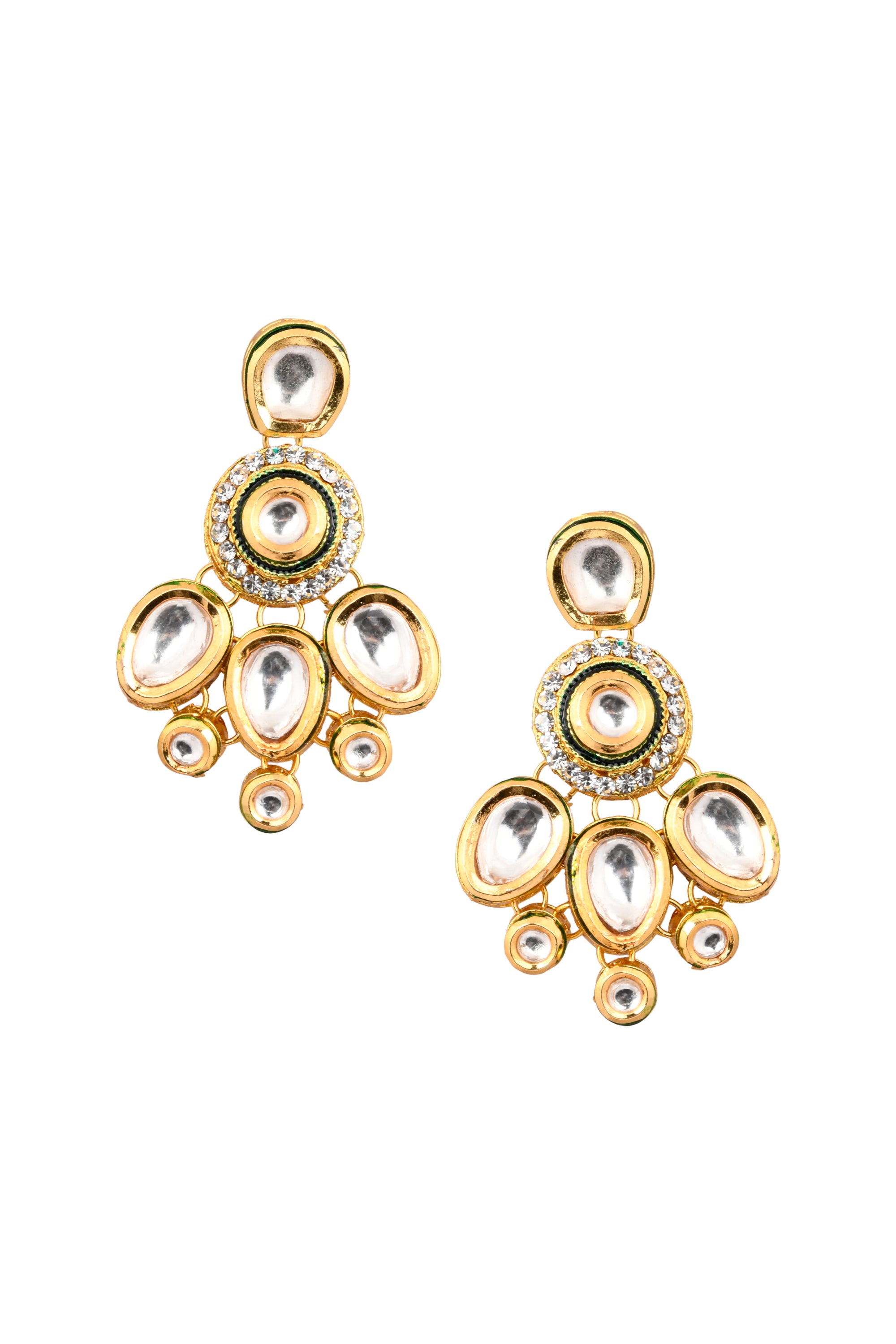 Women's Handcrafted Kundan Earrings - Femizen