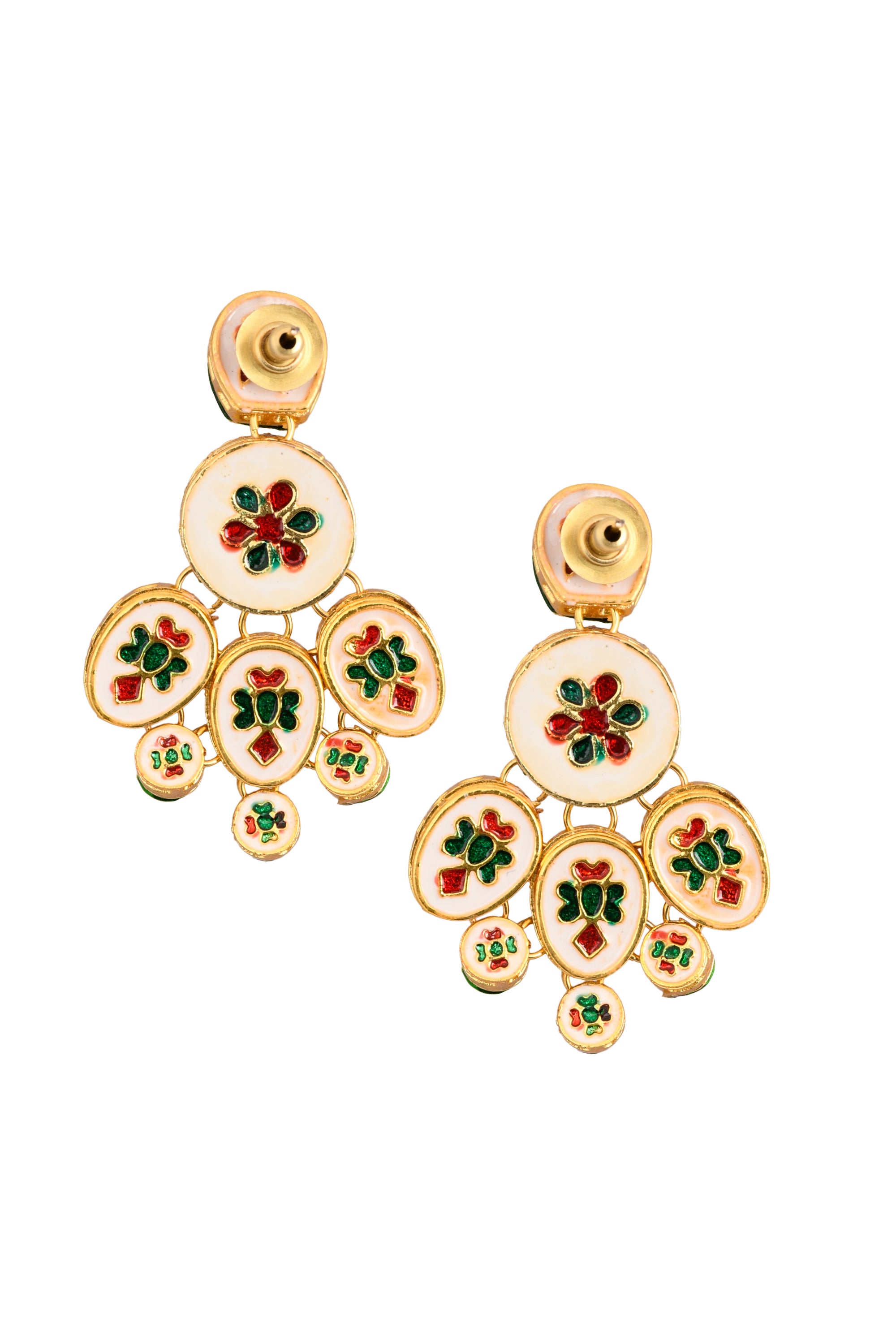 Women's Handcrafted Kundan Earrings - Femizen