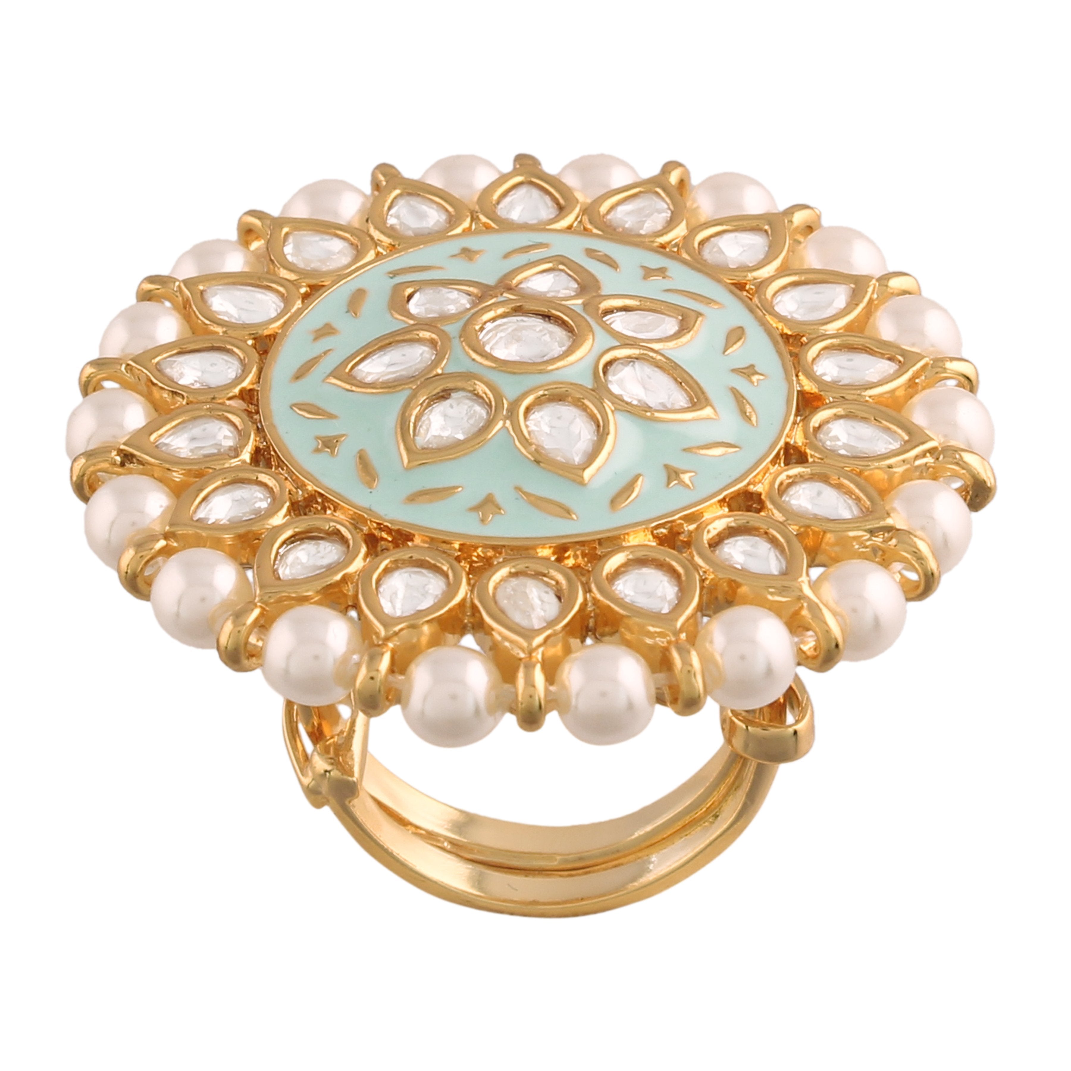 Women's Tradtional Meenakari finger ring
