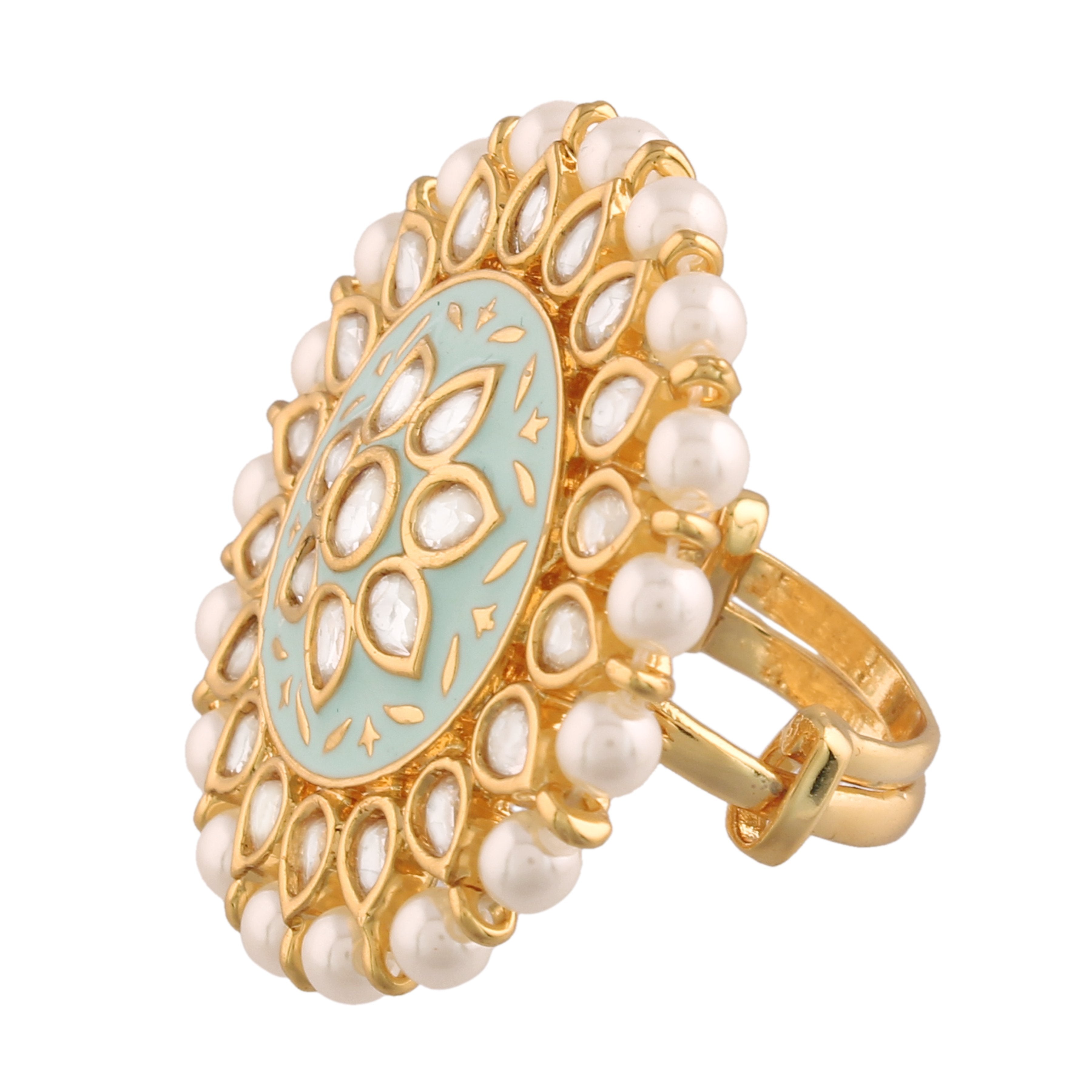 Women's Tradtional Meenakari finger ring